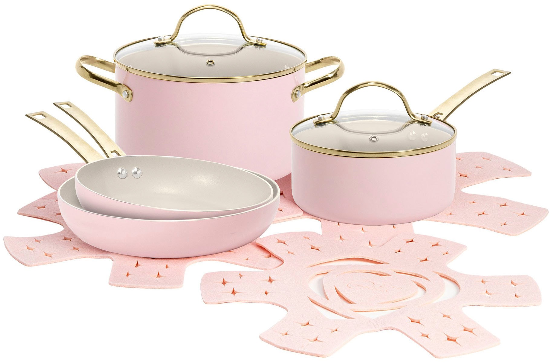 Paris Hilton Topf-Set »Paris Hilton, Kochgeschirr-Set«, Aluminium, (Set, 10 günstig online kaufen