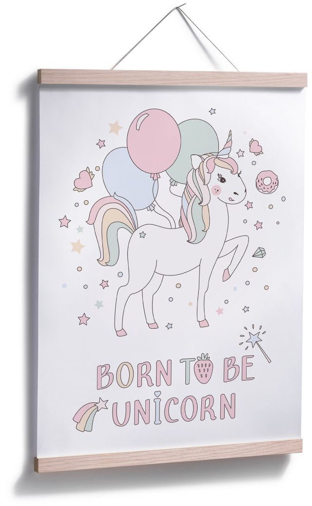 Wall-Art Poster »Kvilis Einhorn Luftballon auf bestellen Party«, Wandbild, Rechnung Wandposter Bild, (1 St.), Kinder, Poster