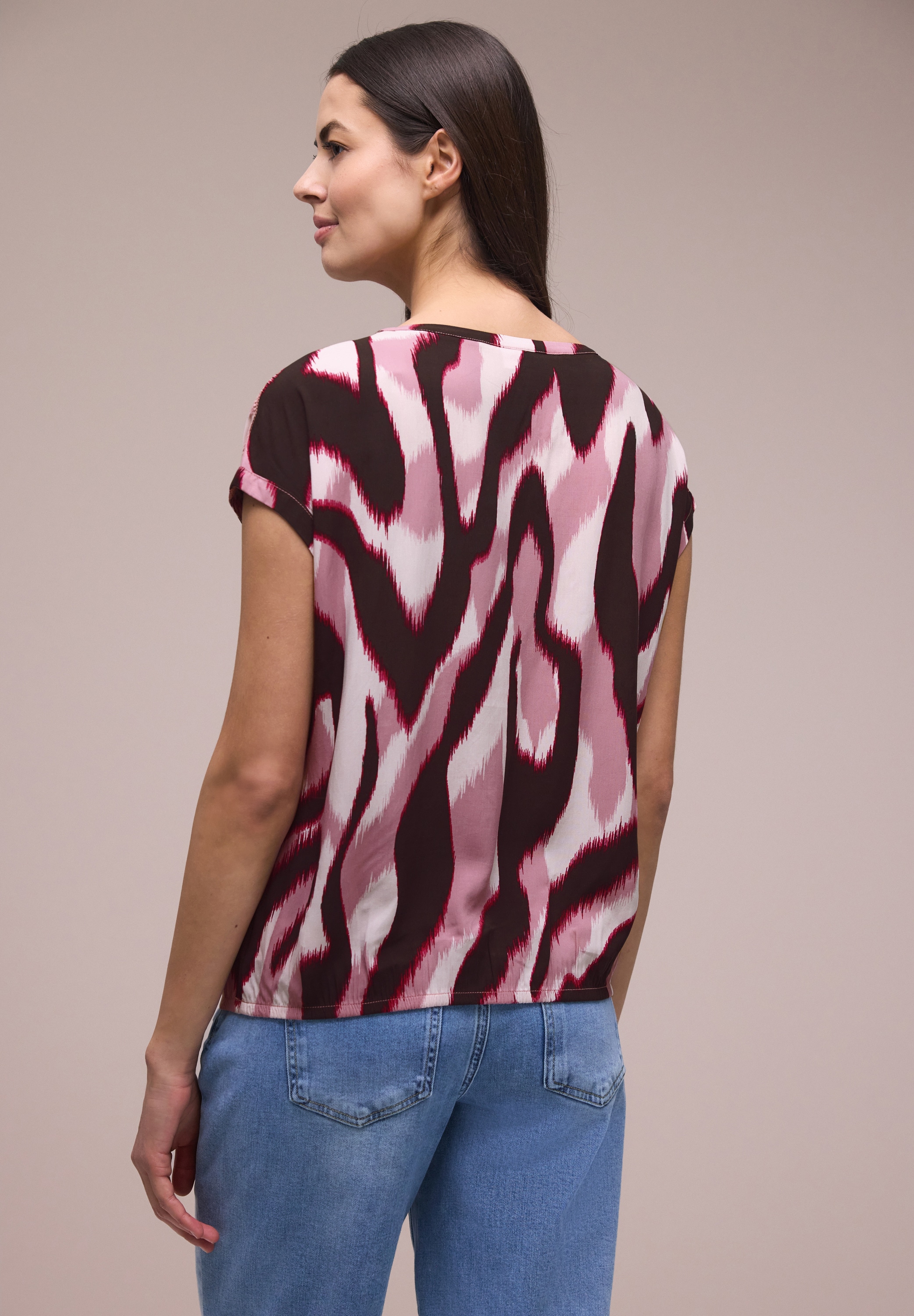 STREET ONE Druckbluse Sommer-Bluse mit Alloverprint