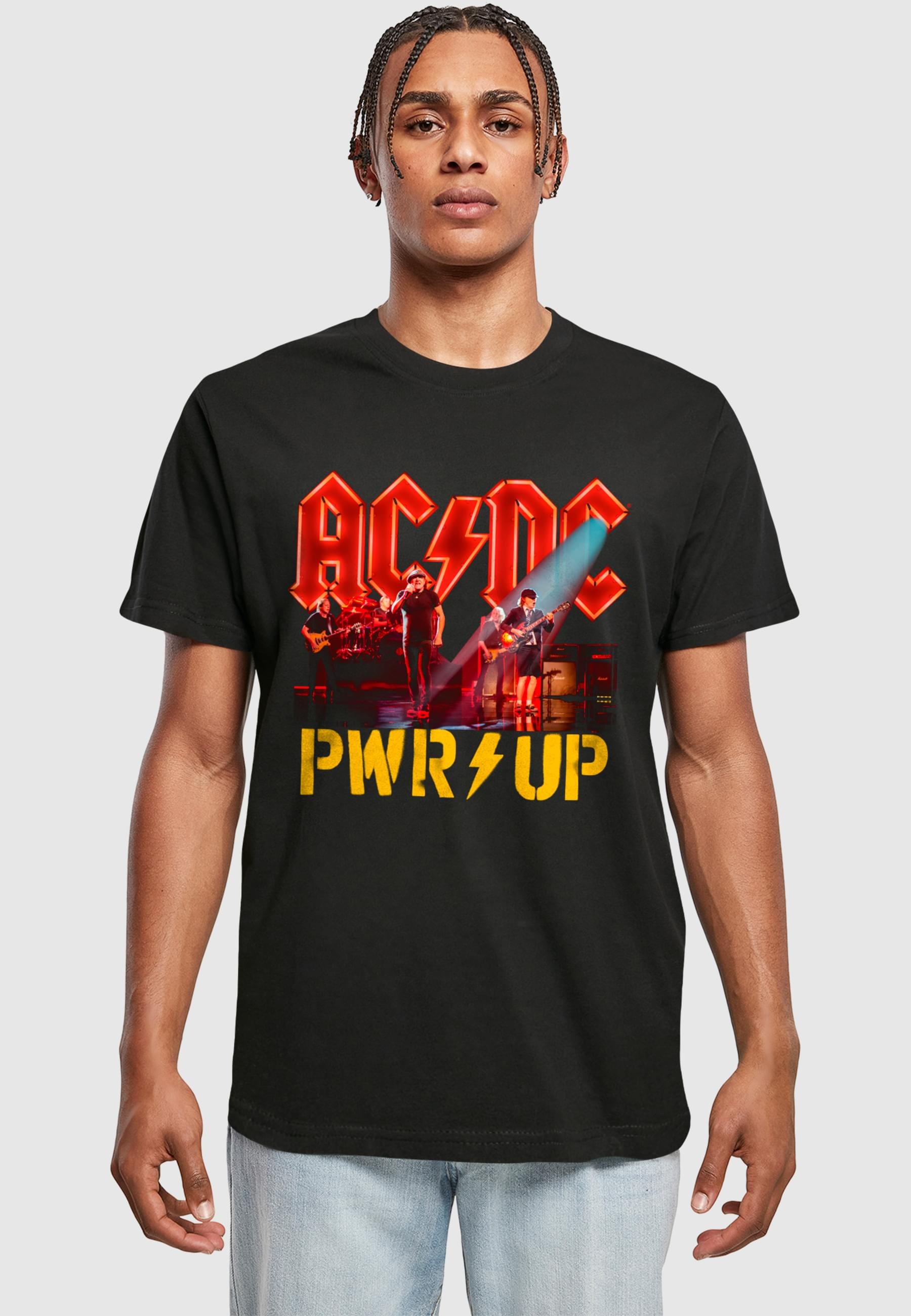 Merchcode T-Shirt »Merchcode Herren ACDC - PWRUP Stage Lights T-Shirt« 1 Stk.