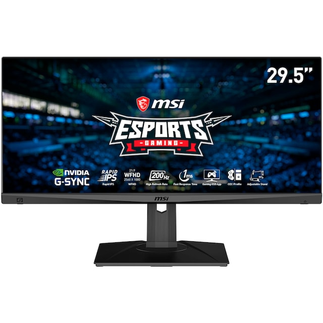 MSI Gaming-LED-Monitor »Optix MAG301RF«, 75 cm/29,5 Zoll, 2560 x 1080 px,  WFHD, 1 ms Reaktionszeit, 200 Hz, 3 Jahre Herstellergarantie,  höhenverstellbar, USB-C auf Rechnung bestellen