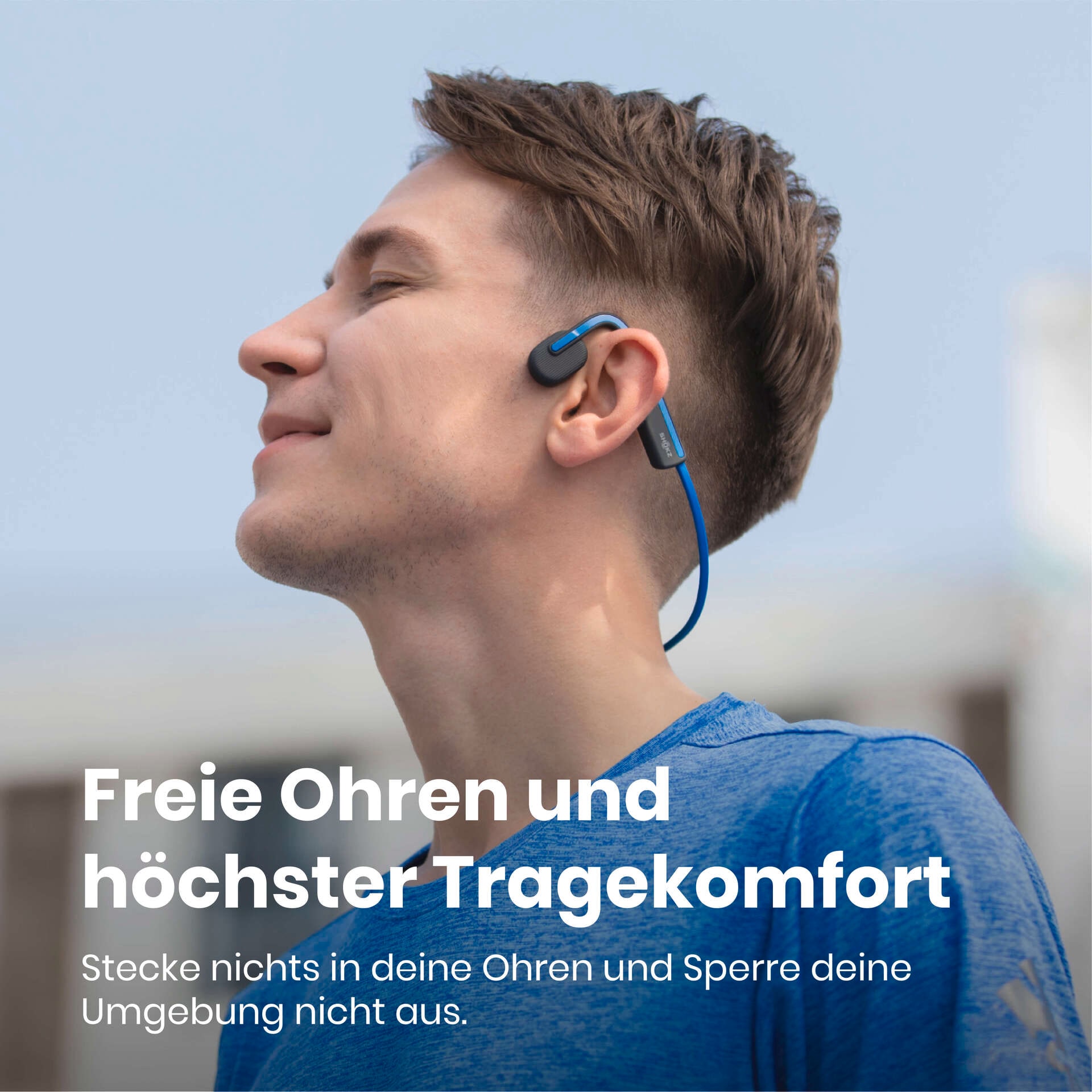 Shokz Open-Ear-Kopfhörer »OpenMove + Cooling Towel«