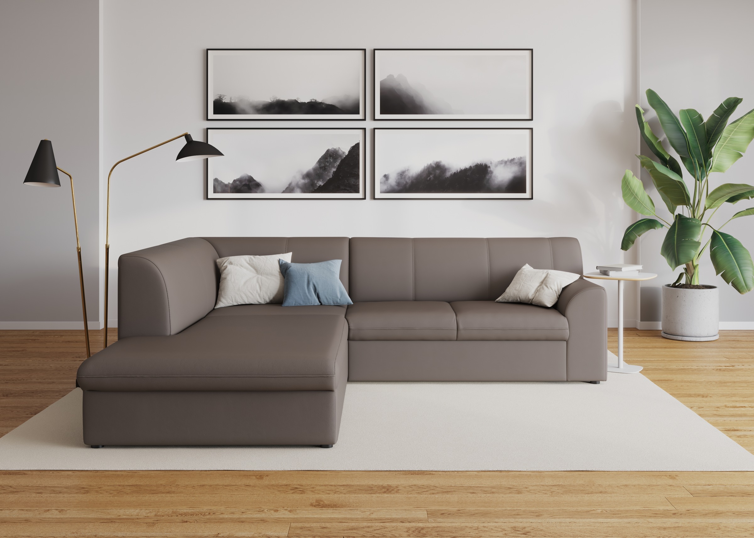 DOMO collection Ecksofa »Topper zeitlos elegant, kompakte Stellmaße, OTTOs günstig online kaufen