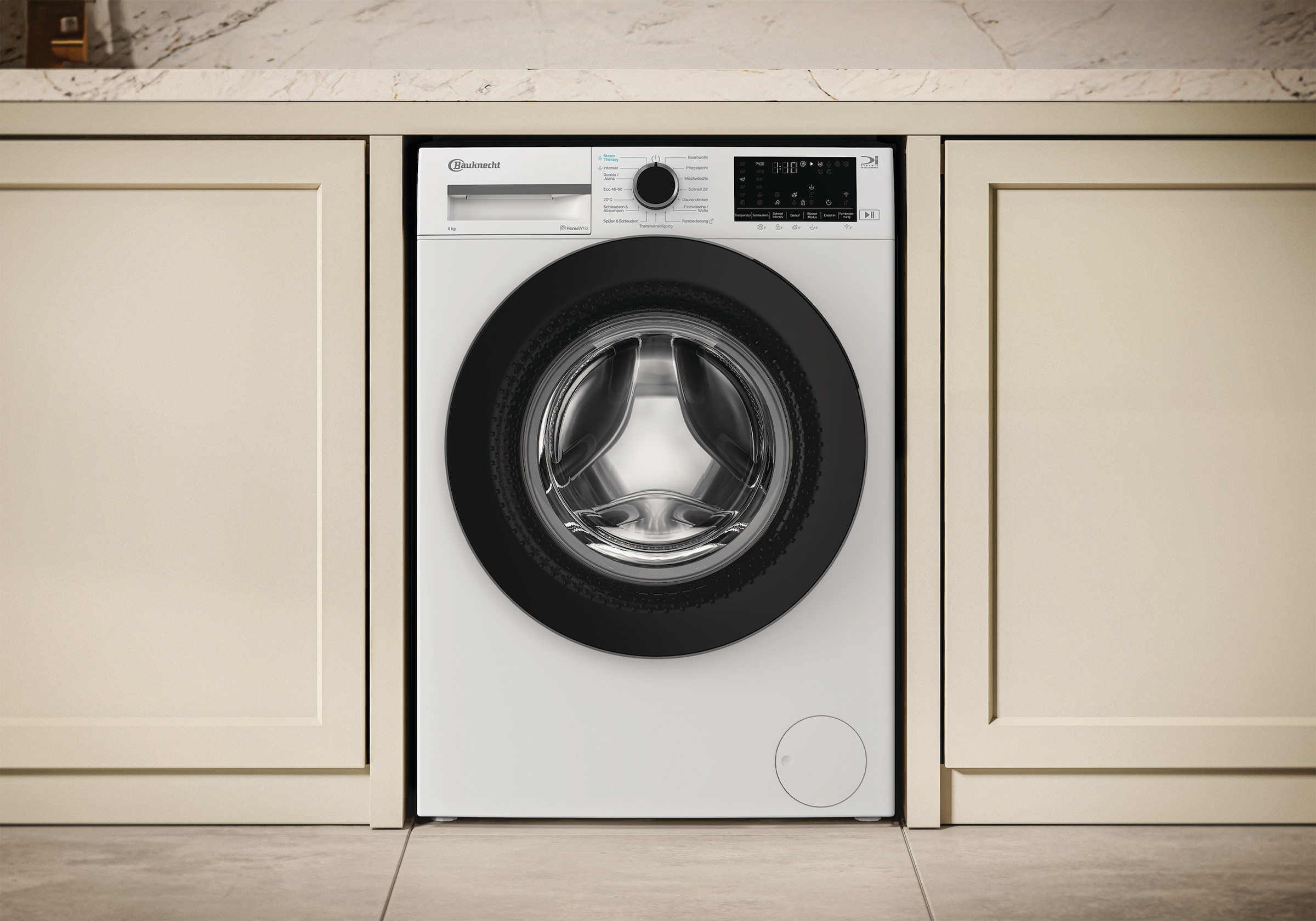 BAUKNECHT Waschmaschine »B W 9A30 BS« 9 kg 1400 U/min Adaptive Wash – Intelligente Anpassung
für perfekte Waschergebnisse