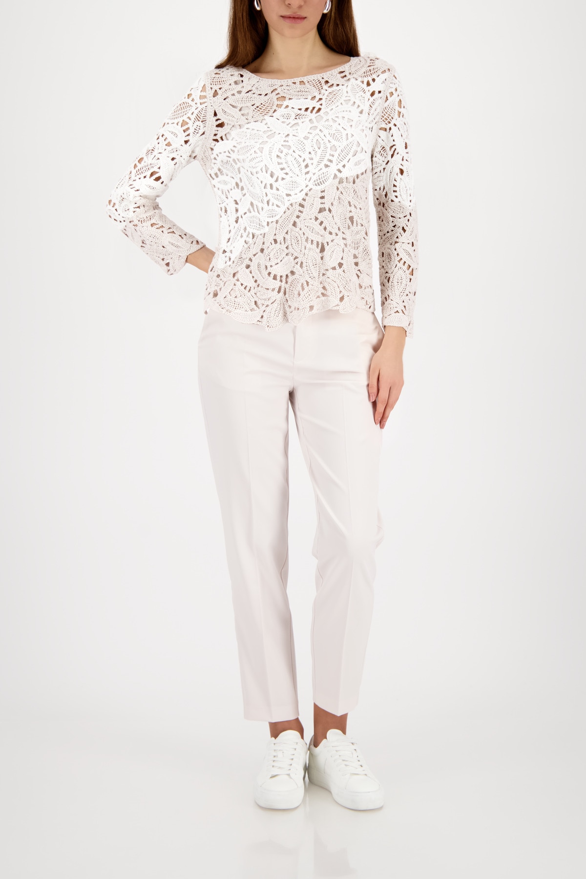 Monari Bügelfaltenhose »Hose Satin70cm«  Regular fit mit Bügelfalten