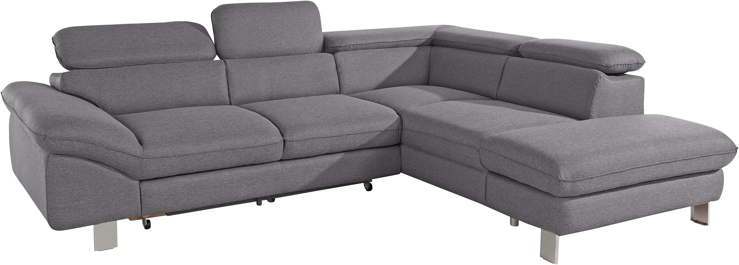 COTTA Ecksofa »Driver L-Form«, mit Kopfteilverstellung, wahlweise mit Bettfunktion