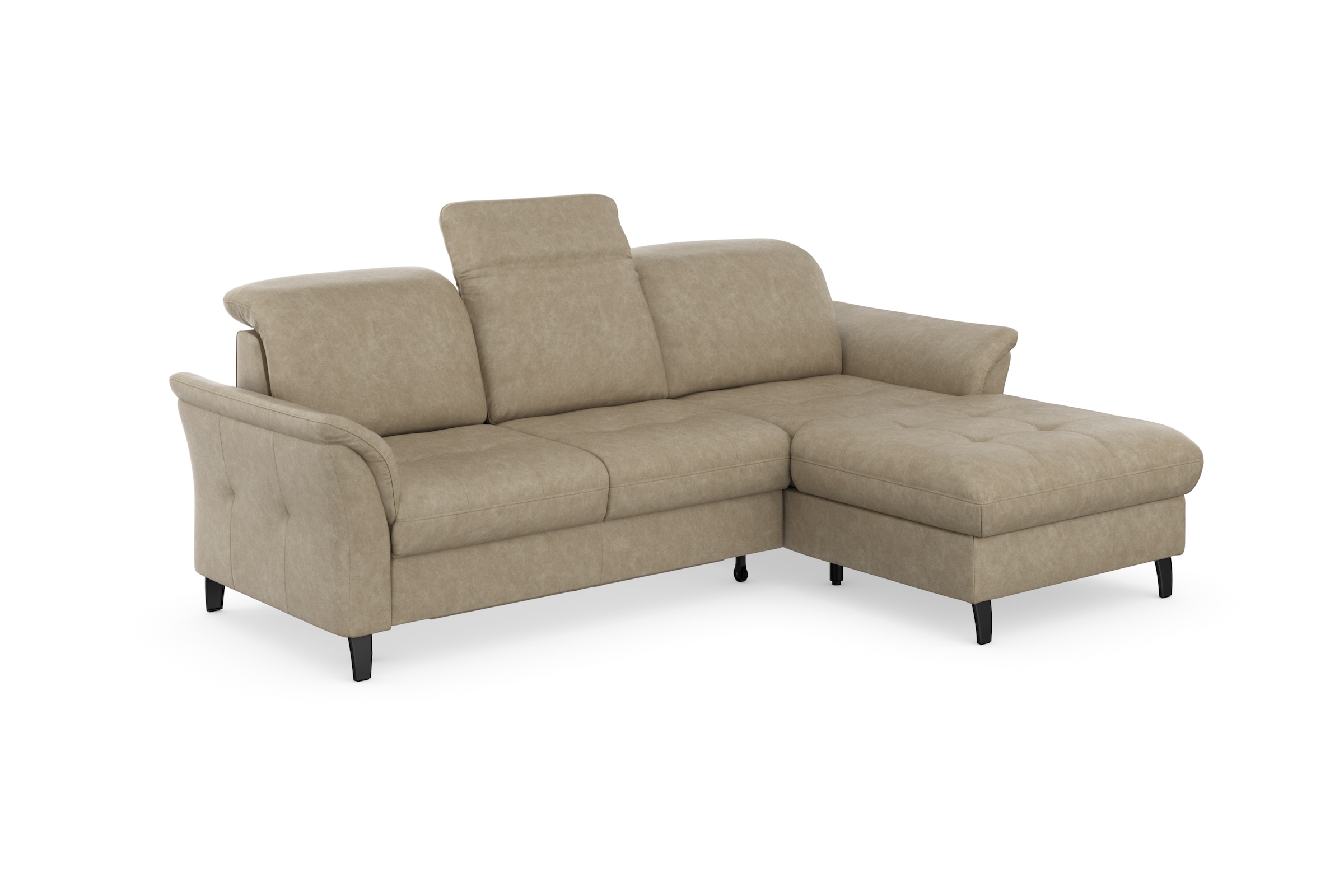 sit&more Ecksofa »Maggiore L-Form«, wahlweise mit Kopfteilverstellung, Bettfunktion und Bettkasten