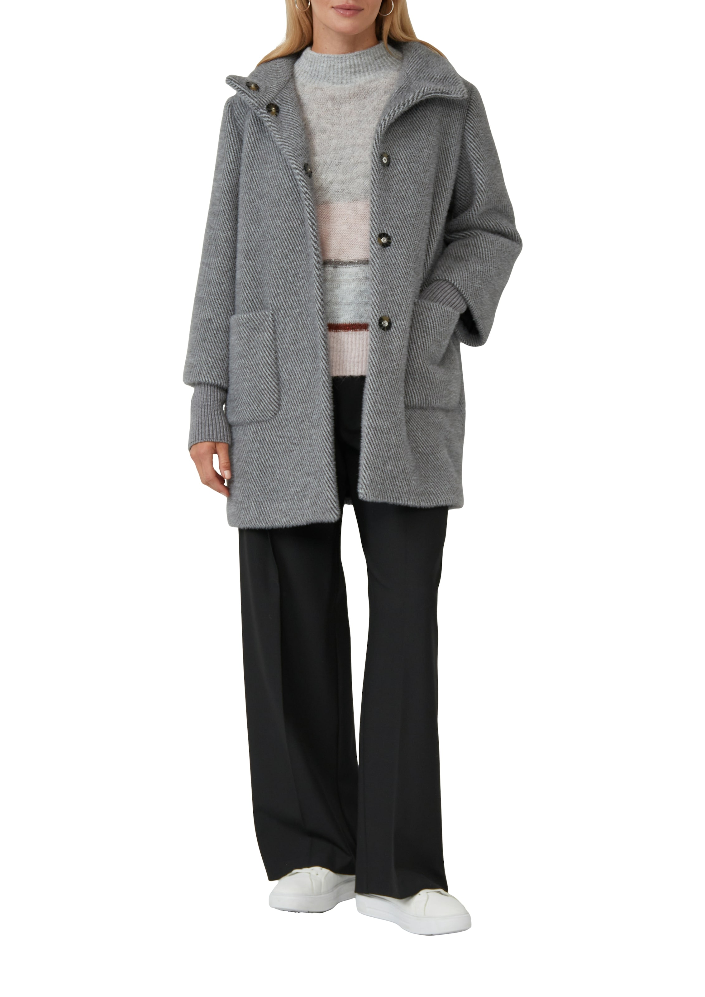 s.Oliver BLACK LABEL Wintermantel, mit Stehkragen