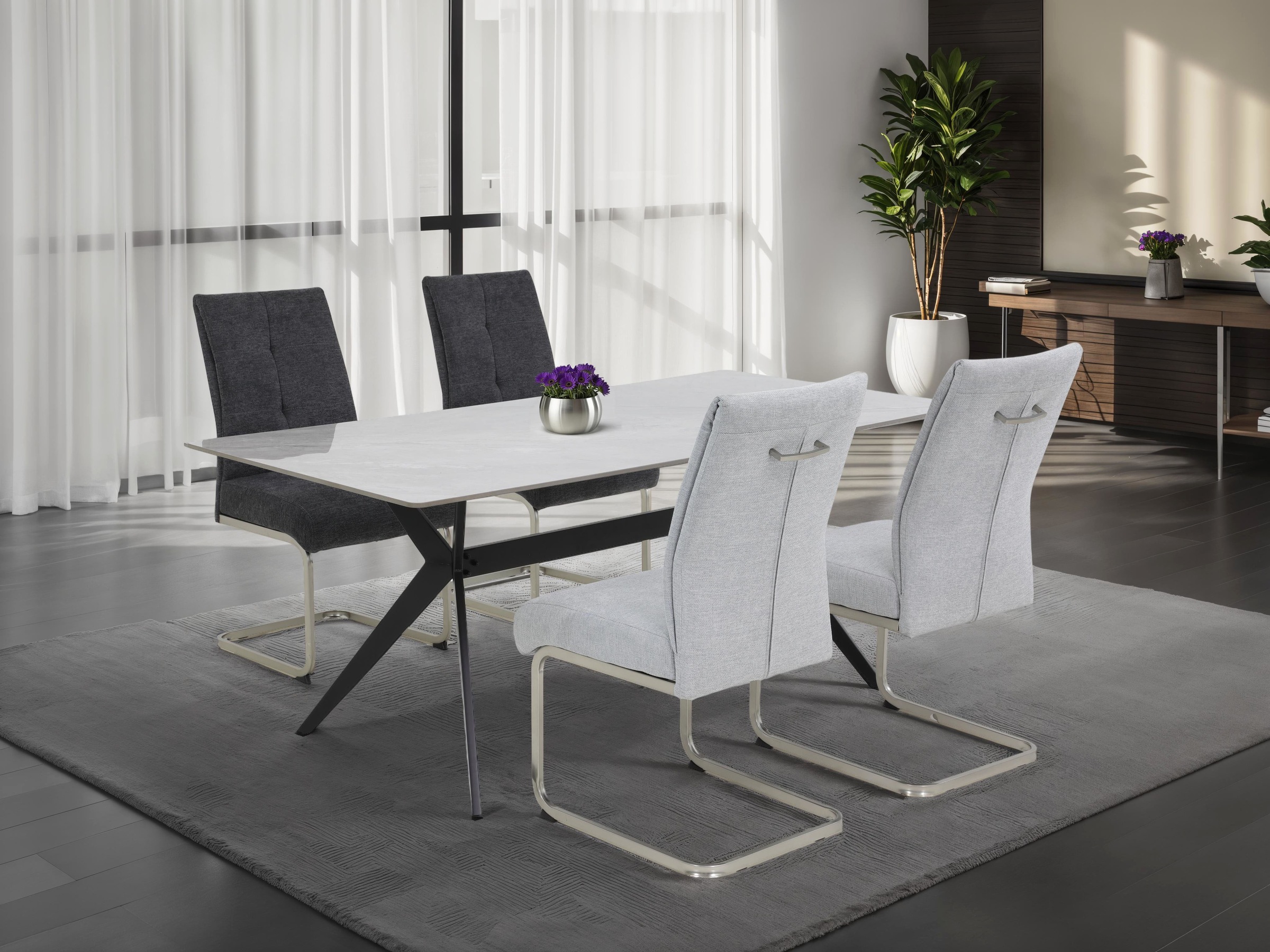 HELA Esstisch »PACCINO« 1 Stk. tlg. Sintered Stone, Marmoroptik, Platte fes günstig online kaufen