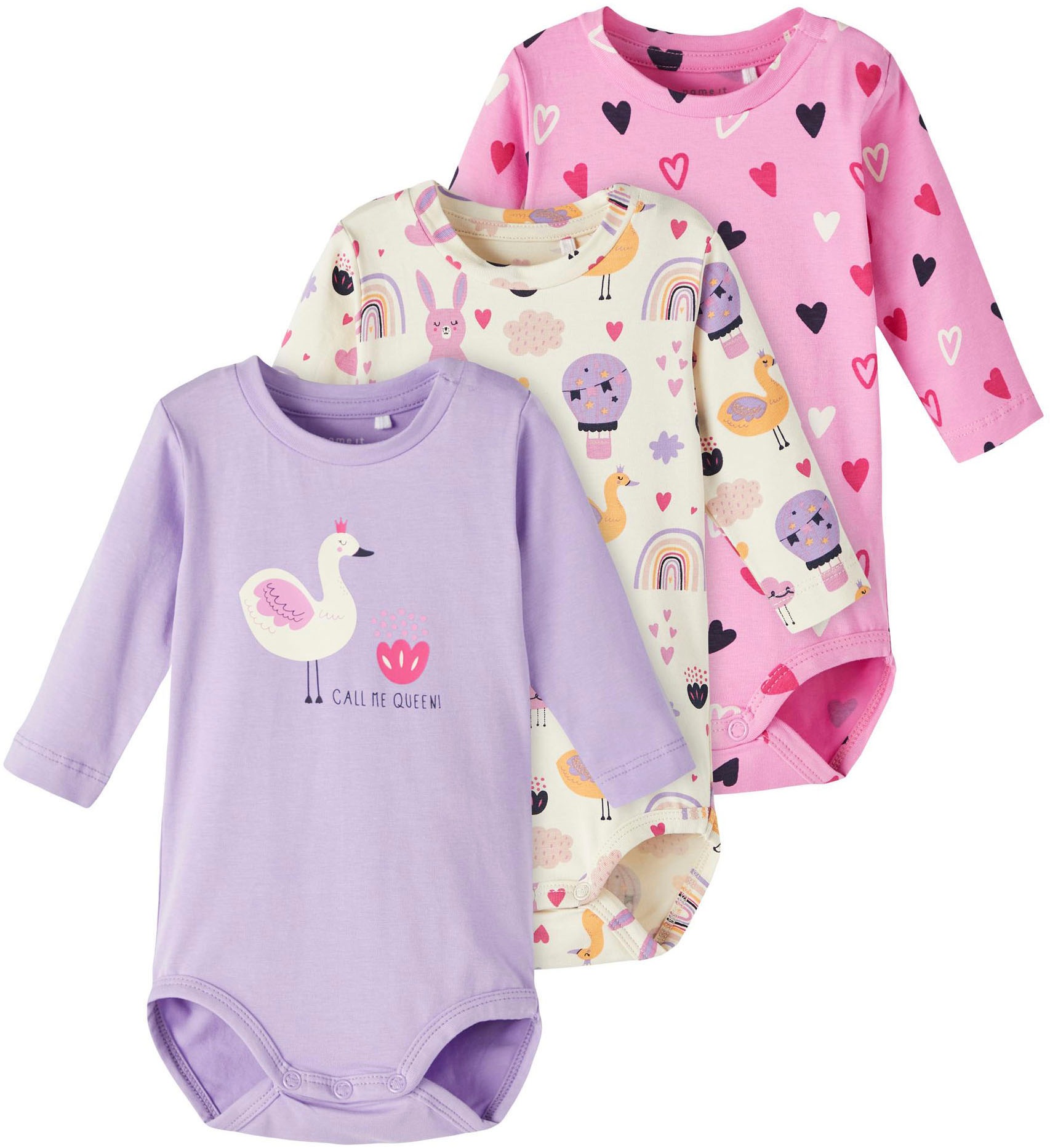 Name It Langarmbody »NBFBONIA 3P LS BODY« kaufen