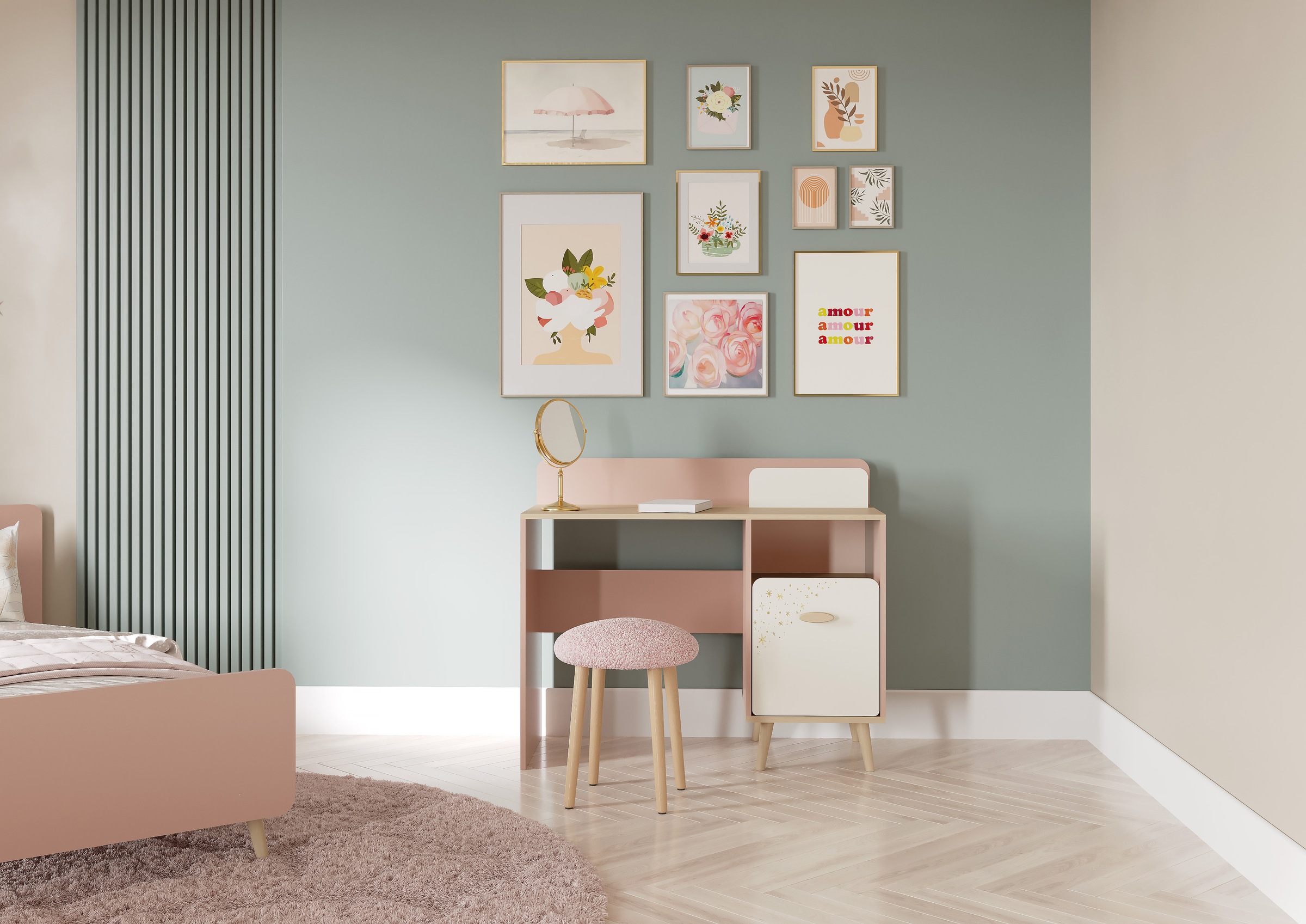 Demeyere GROUP Schreibtisch "Suzie" Schreibtisch 1 Tür 1 Ablage günstig online kaufen