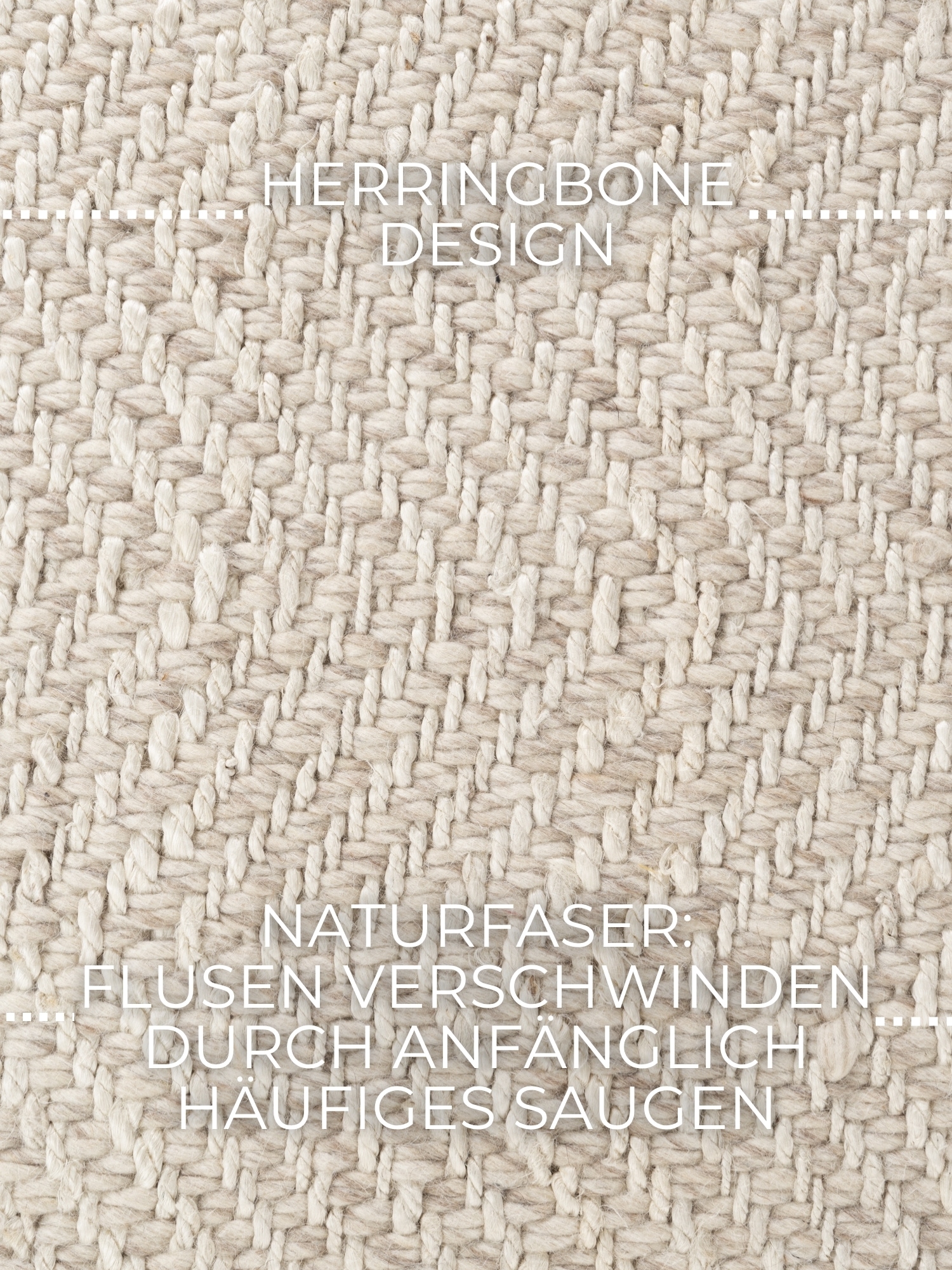 ELLE DECORATION Wollteppich »Majoli«, rechteckig, 10 mm Höhe, Herringbone, Wolle, Jute, Natur, Wohnzimmer, Schlafzimmer, Boho,Skandi