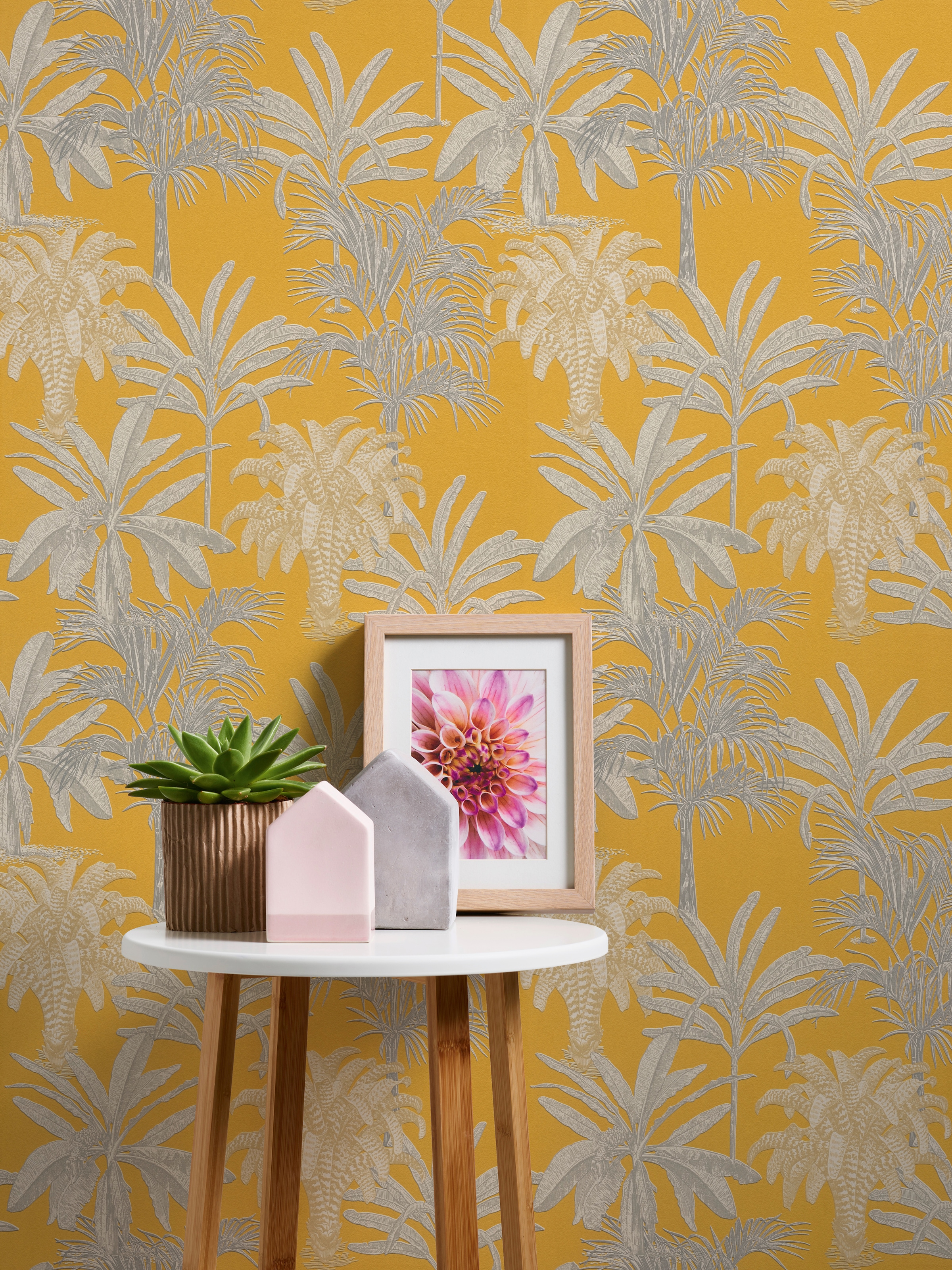 METROPOLIS BY MICHALSKY LIVING Vliestapete »Change is good, Tropical Tale«, floral-botanisch-tropisch, Designertapete Tapete Palmen Tapeten Wohnzimmer Schlafzimmer Küche