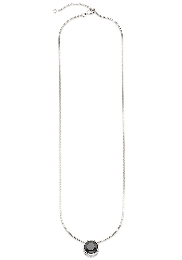 Bruno Banani Kette mit Anhänger »Schmuck Geschenk Silber 925 Halsschmuck Halskette Schlangenkette Stein«, mit Zirkonia (synth.), Korund (synth.) oder Spinell (synth.)