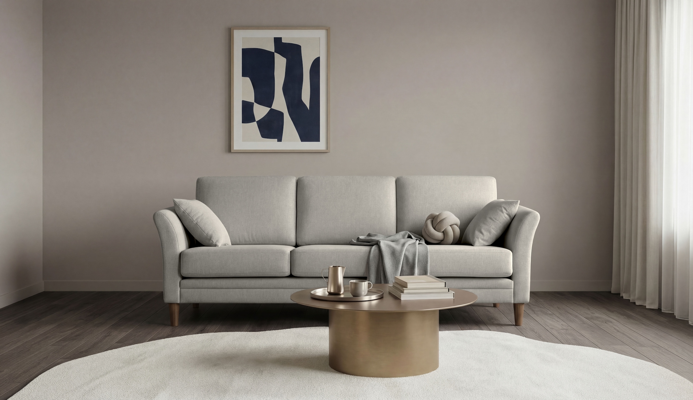 Home affaire 3-Sitzer »Arellano, Breite 217 cm« klassisches Design, 2 Zierkissen inklusive, Webstoff fein