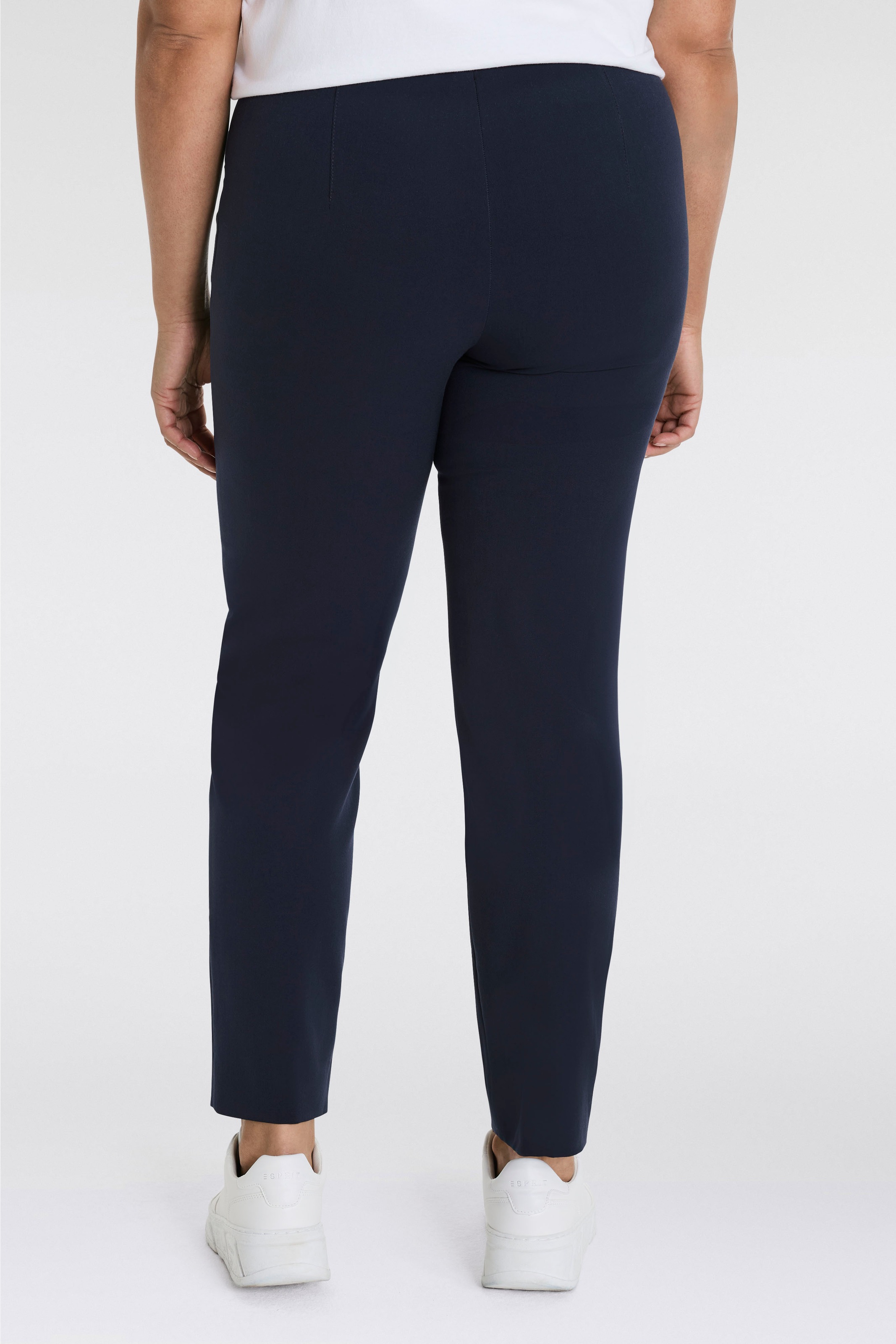 KjBRAND Schlupfhose »Schlupfhose Susie in Bi-Stretch, Kammgarnoptik«, Sommerhose, ideal für kräftige Oberschenkel