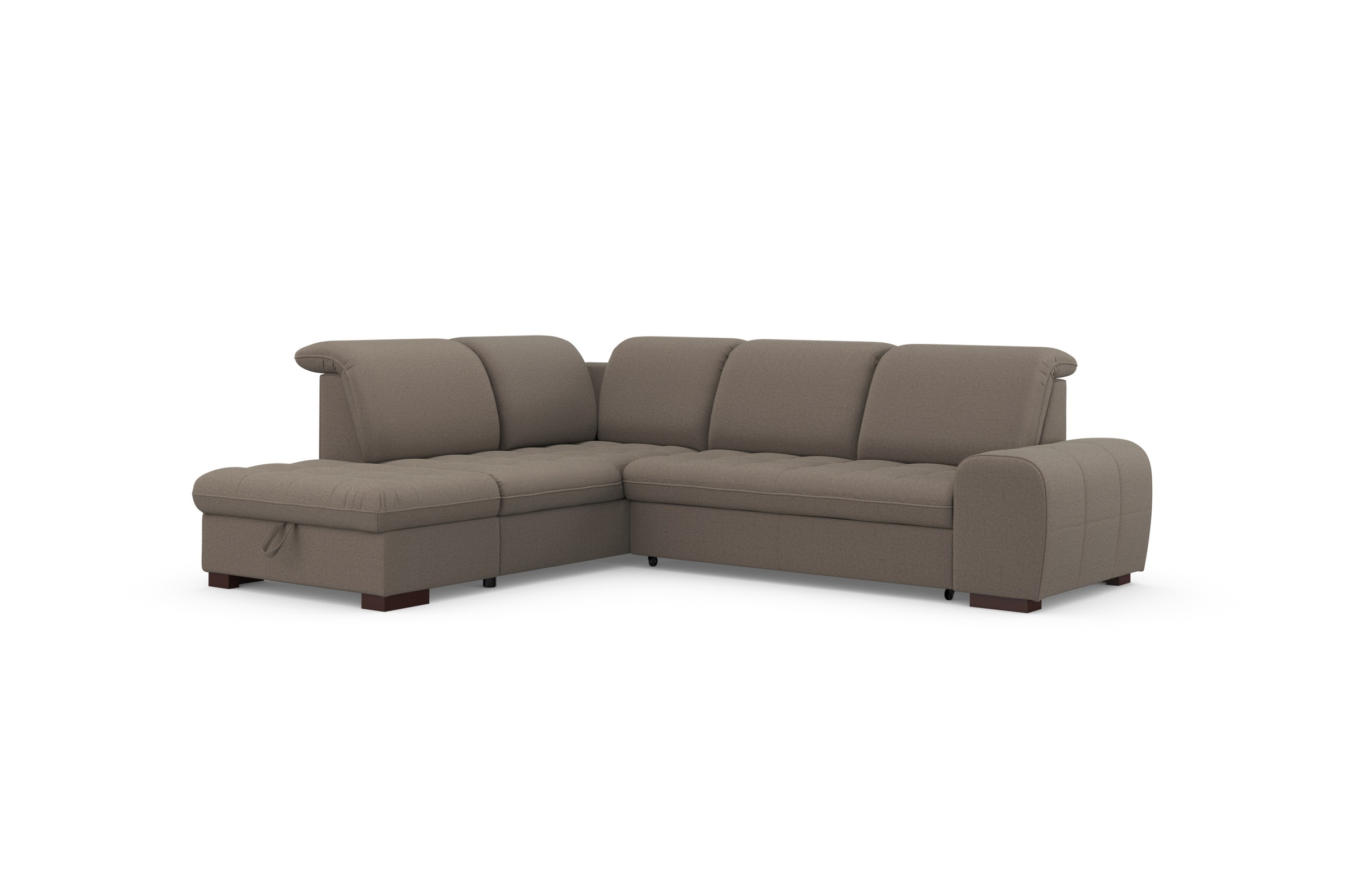 sit&more Ecksofa »Luxor L-Form«, wahlweise mit Bettfunktion, Stauraum und Kopfteilverstellung