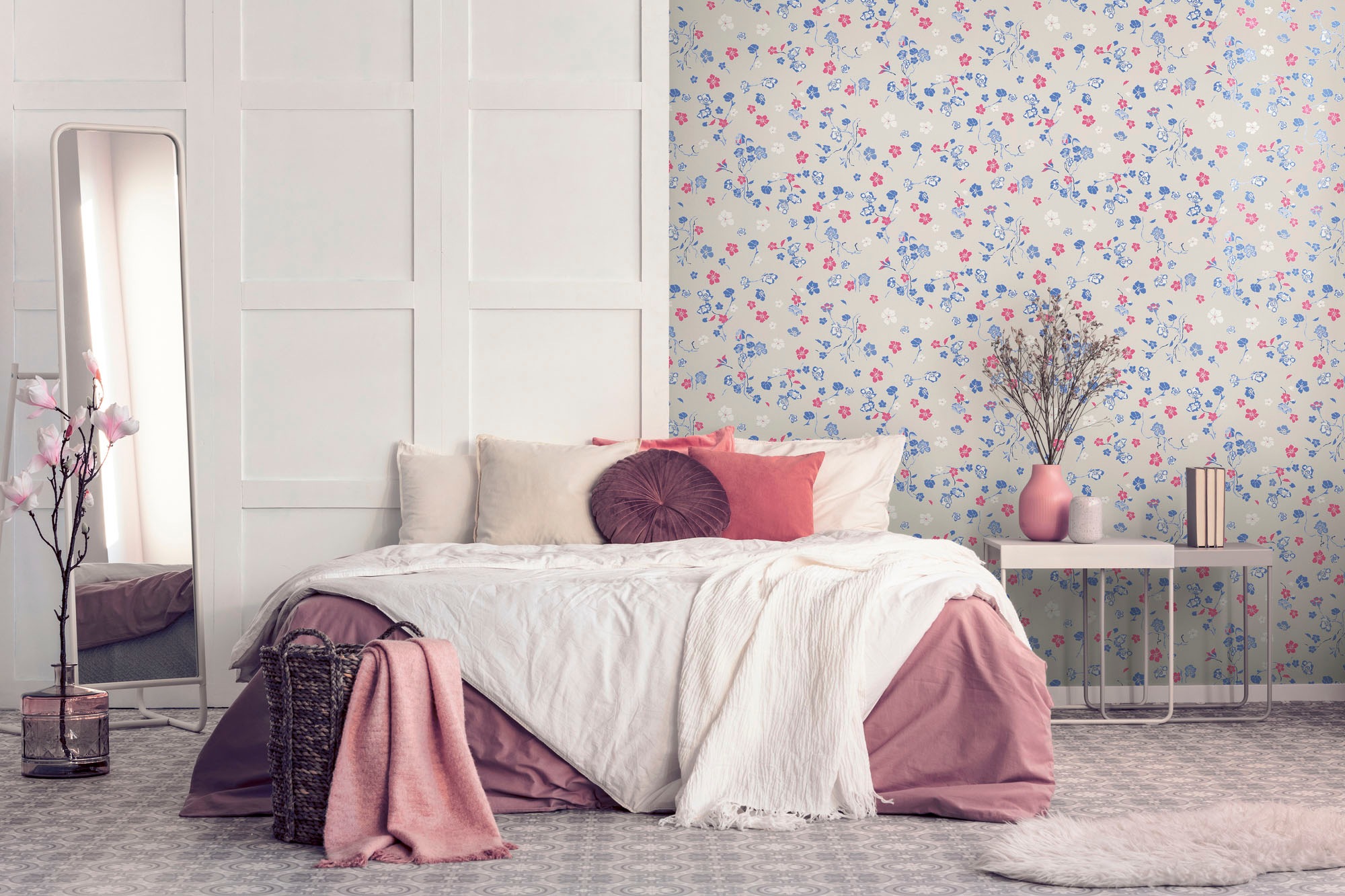 living walls Vliestapete »House of Turnowsky Designer Blumentapete«, matt, extravagant Kunst Floral verspielt