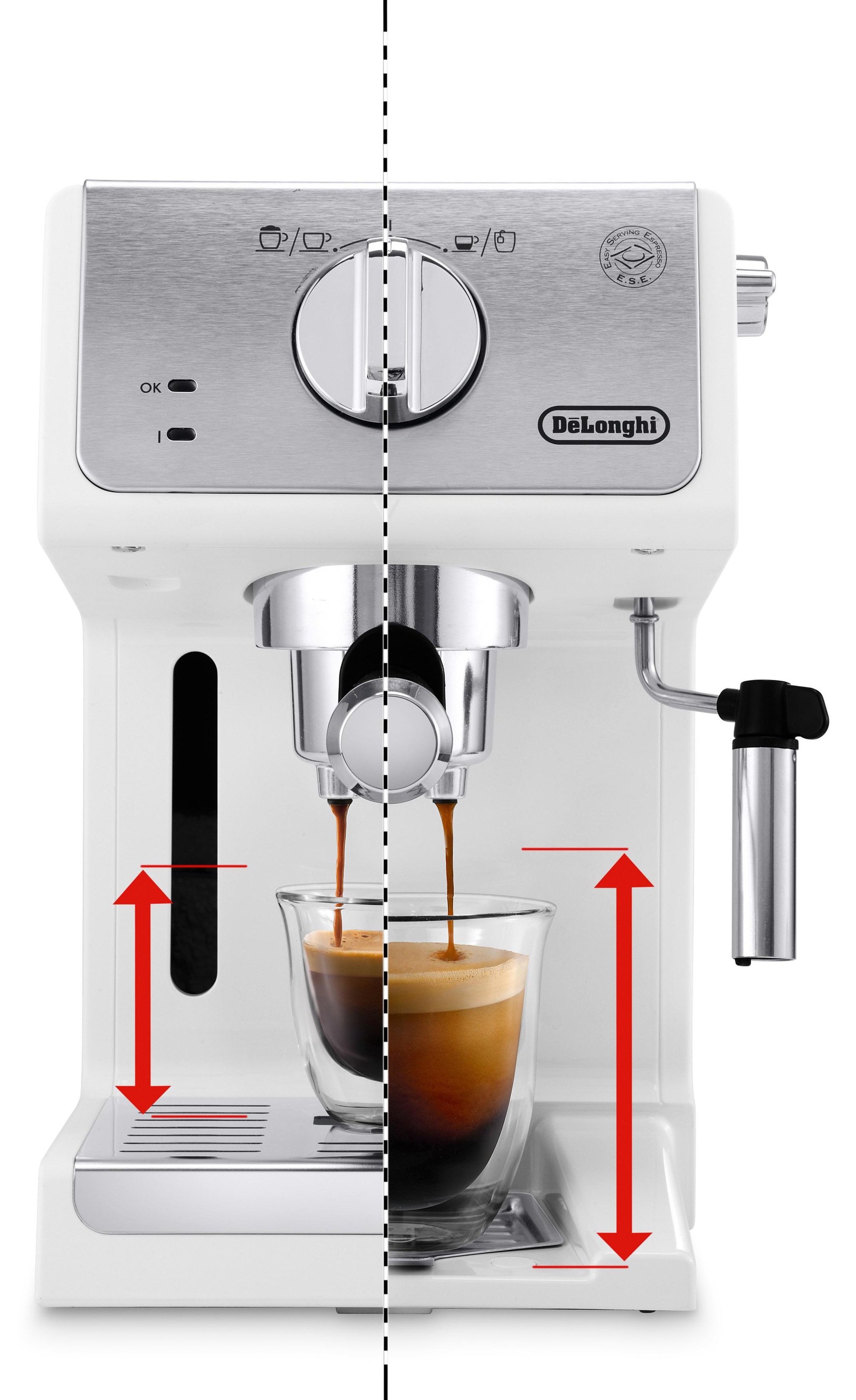 De'Longhi Siebträgermaschine »Active Line ECP 33.21.W«, 1100 Watt, 15 Bar