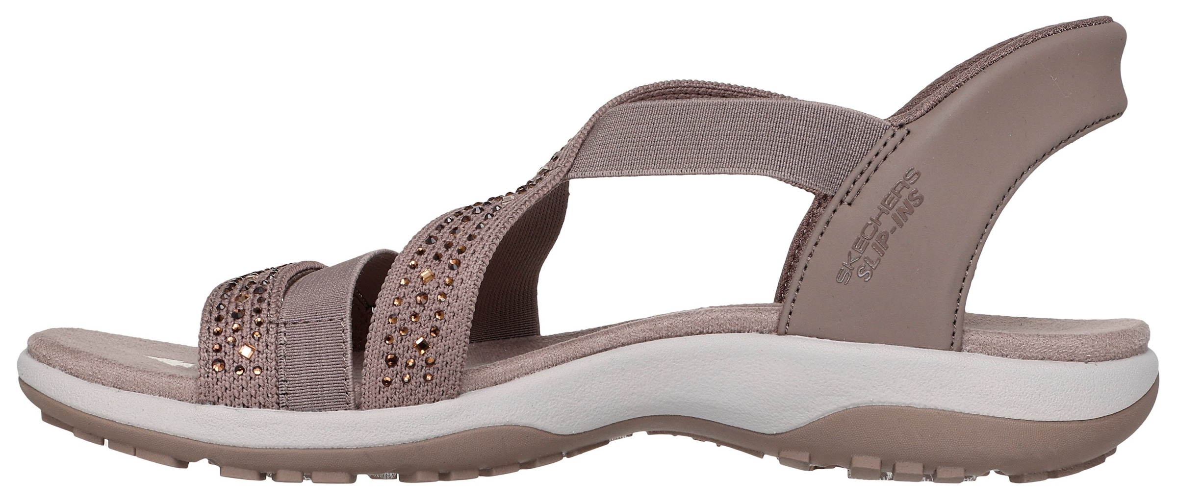 Skechers Sandale »REGGAE SLIM-SUMMER SPARKLE«, Sandalette, Schlupfschuh mit Slip-ins Funktion