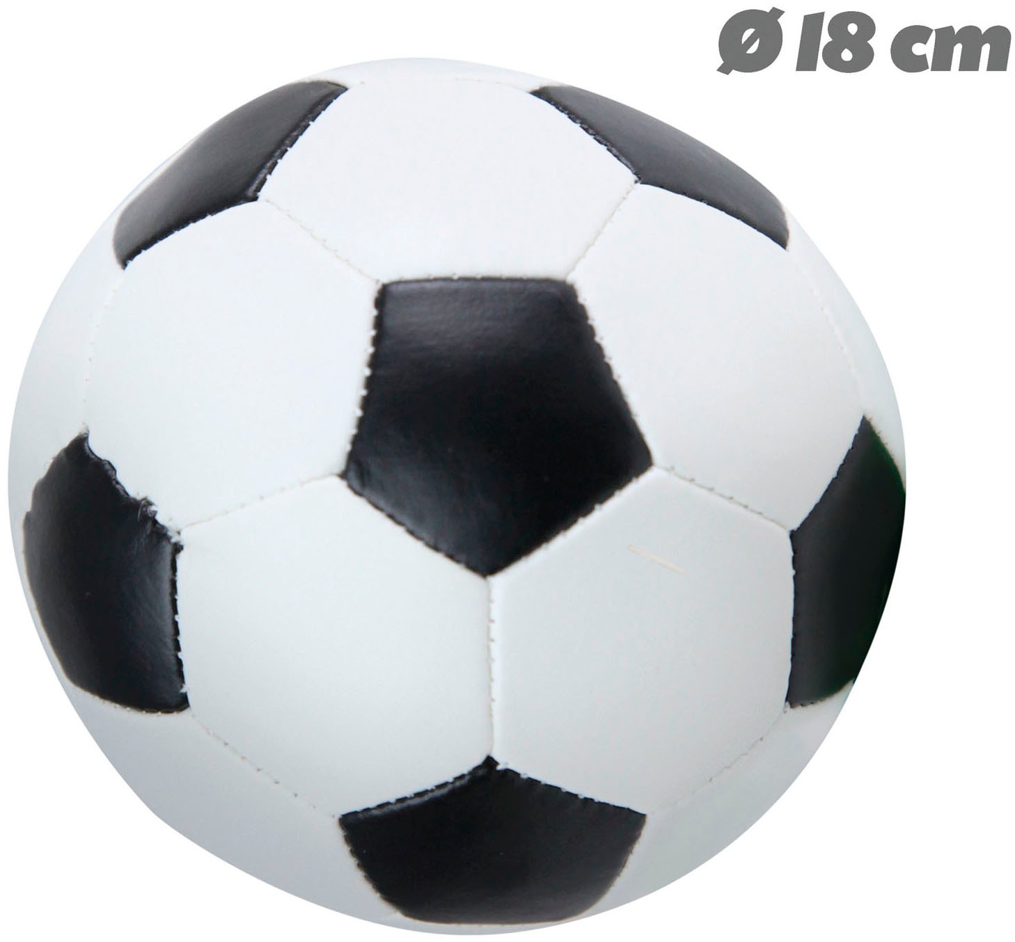 Lena® Softball »Soft-Fußball 18 cm, schwarz/weiß« Made in Europe