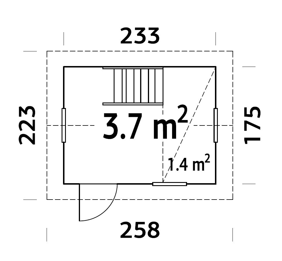 Palmako Spielhaus »Grete 3,7 m²«, mit Vorgefertigte Wandelemente