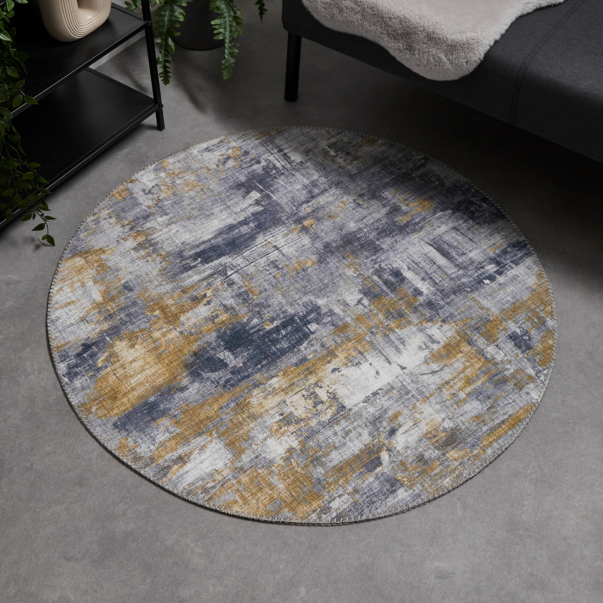 LUXOR living Teppich »Prima«, rund, 7 mm Höhe, Kurzflor, bedruckt, modernes günstig online kaufen
