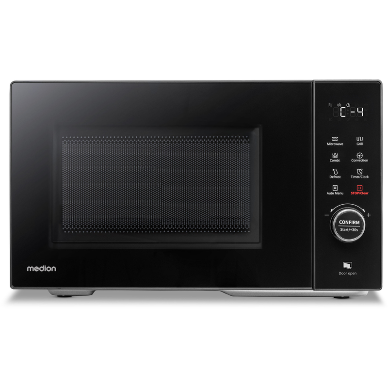 MEDION Mikrowelle »MD 12031 mit Grill und Heißluftfunktion« Grill und Heißluft Mikrowelle 23 L, 5 Leistungsstufen, 11 Automatikpogramme,...