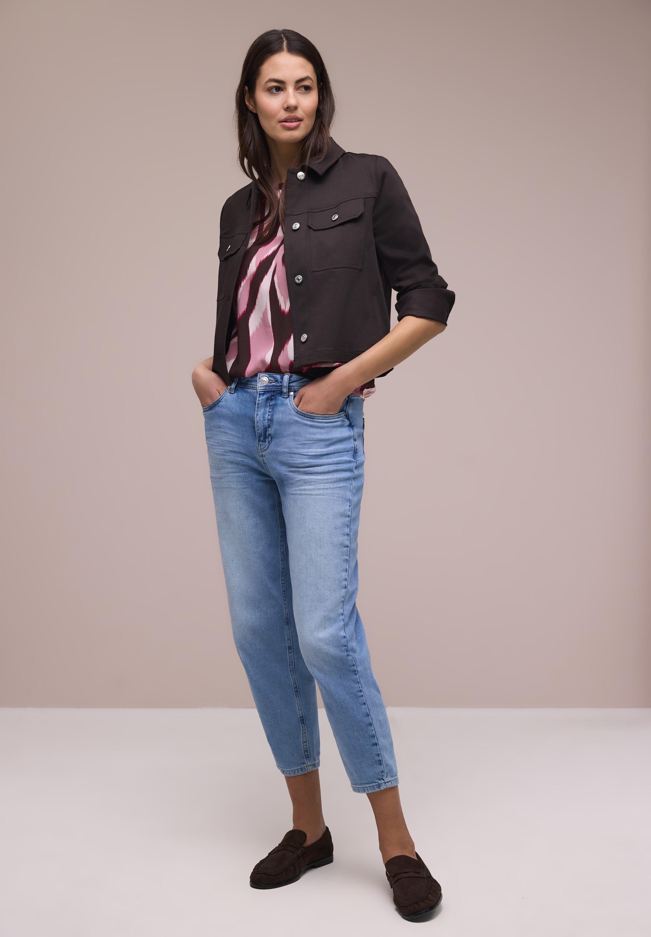 STREET ONE Druckbluse Sommer-Bluse mit Alloverprint