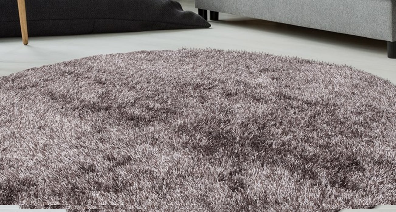 Bruno Banani Hochflor-Teppich »Alga«, rund, 40 mm Höhe, Uni-Farben, besonde günstig online kaufen