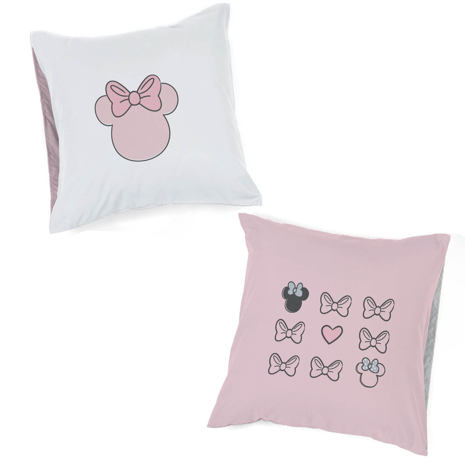 Disney Kinderbettwäsche »Disney Minnie Mouse Bettbezug-Set 135x200 cm + Kissenbezug 80x80 cm« 2 tlg. 100 % Baumwolle, maschinenwaschbar, wendbar