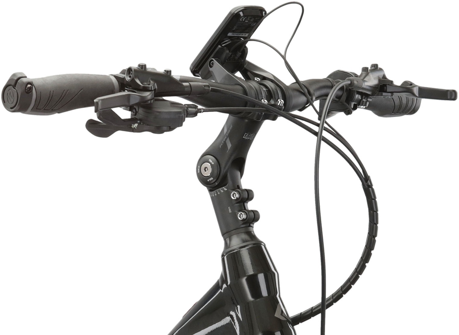 Kross E-Bike »E-Trekkingrad Trans Hybrid 6.0 28 Zoll schwarz«, 10 Gang, Shimano, DEORE XT T8000, Mittelmotor 250 W, Pedelec, Elektrofahrrad für Damen