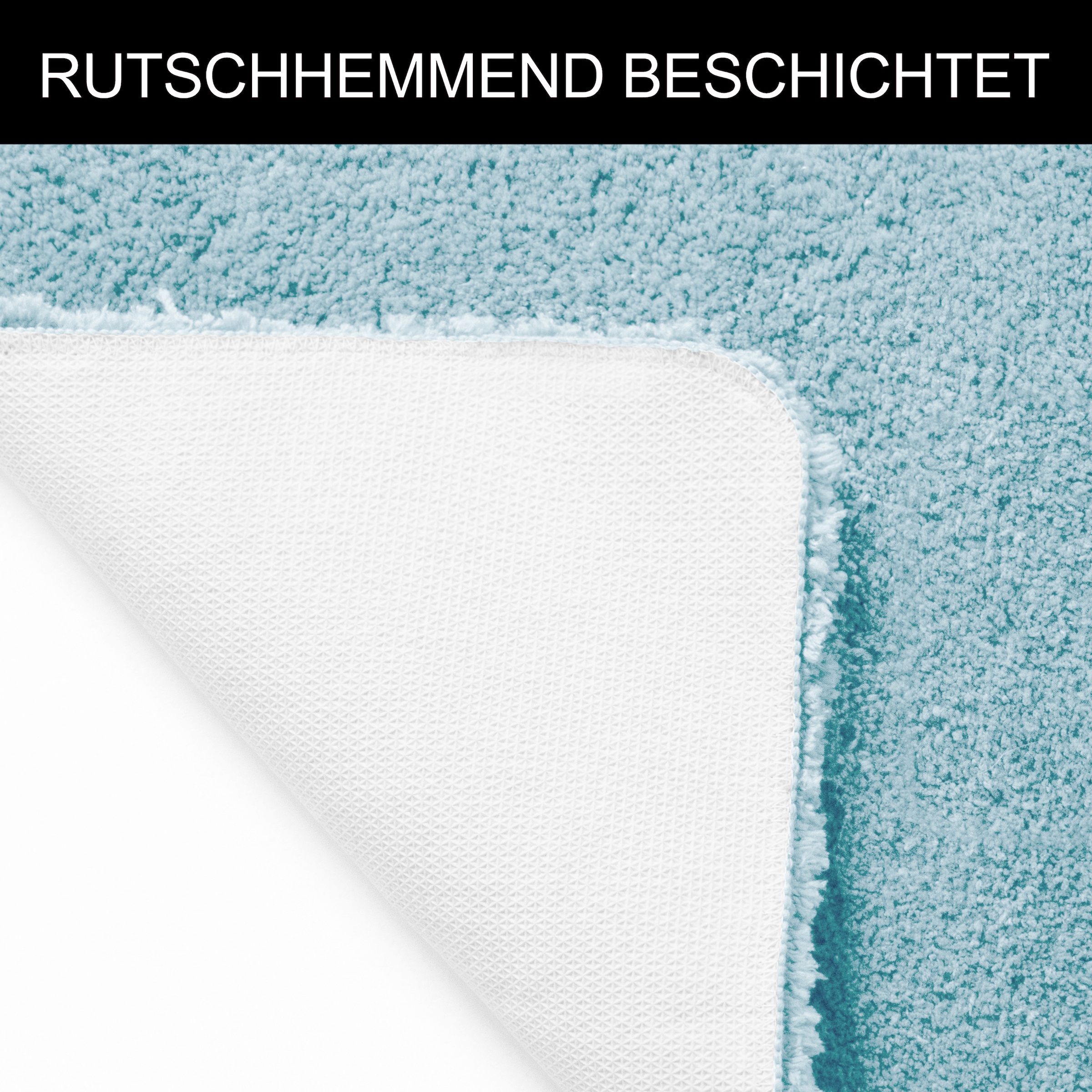 my home Badematte »Sanremo, Badvorleger, Badezimmer Teppich, sehr weich« Höhe 30 mm rutschhemmend beschichtet fußbodenheizungsgeeignet | schnell trocknend Badteppich, unifarben, rechteckig, rund & als 3-tlg. Set erhältlich