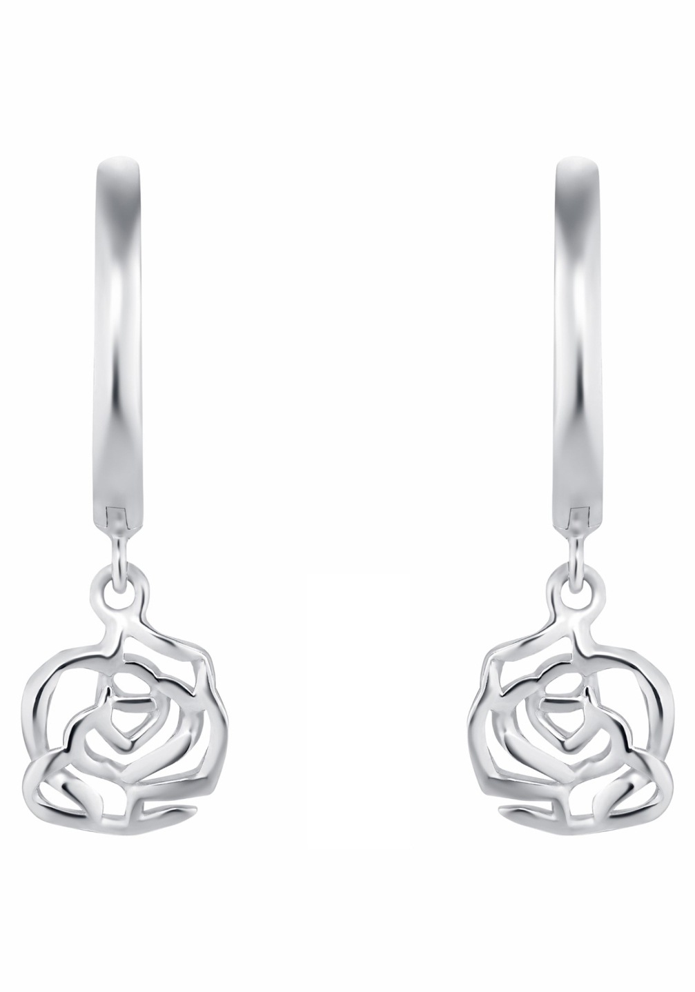 Amor Paar Creolen »Rose«