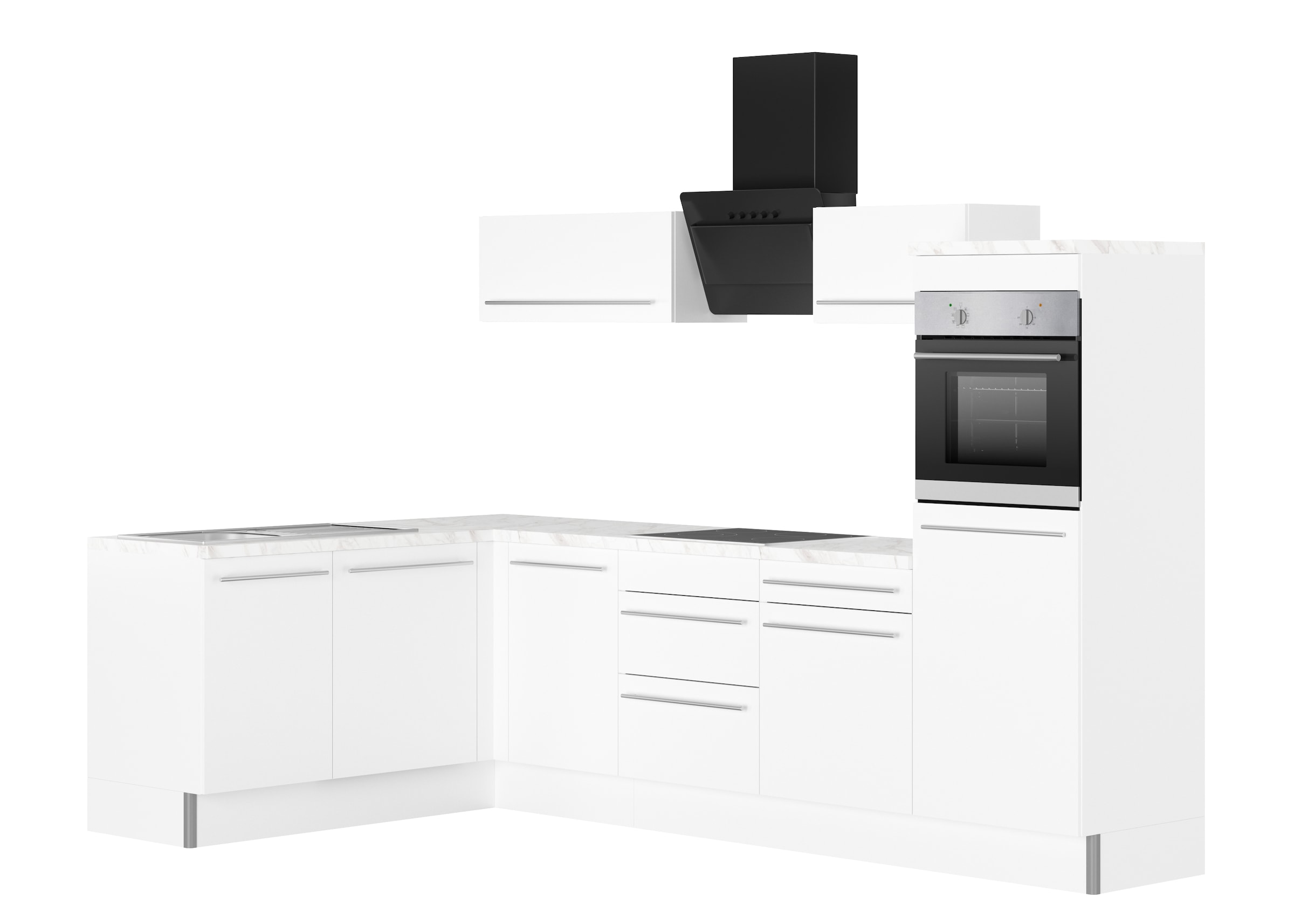 KOCHSTATION Küche »KS-Bern2« Stellmaße 295 x 175 cm, wahlweise mit E-Geräte günstig online kaufen