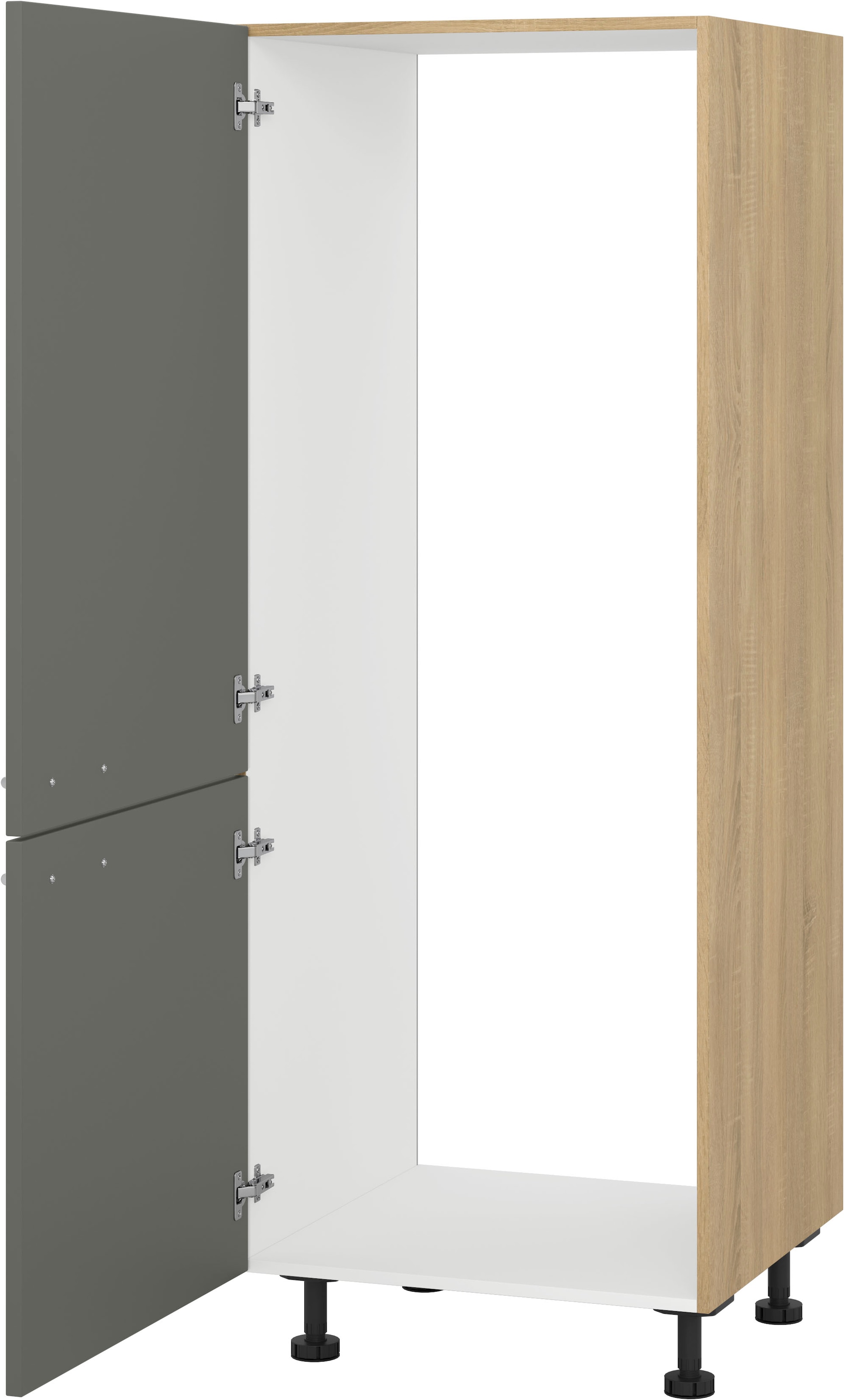 KOCHSTATION Kühlumbauschrank »"KS-Scafa"  2 Türen für integrierte Kühl-Gefrier-Kombination 1444 mm« Breite/Höhe: 60/150 cm, wahlweise Türanschlag rechts oder links