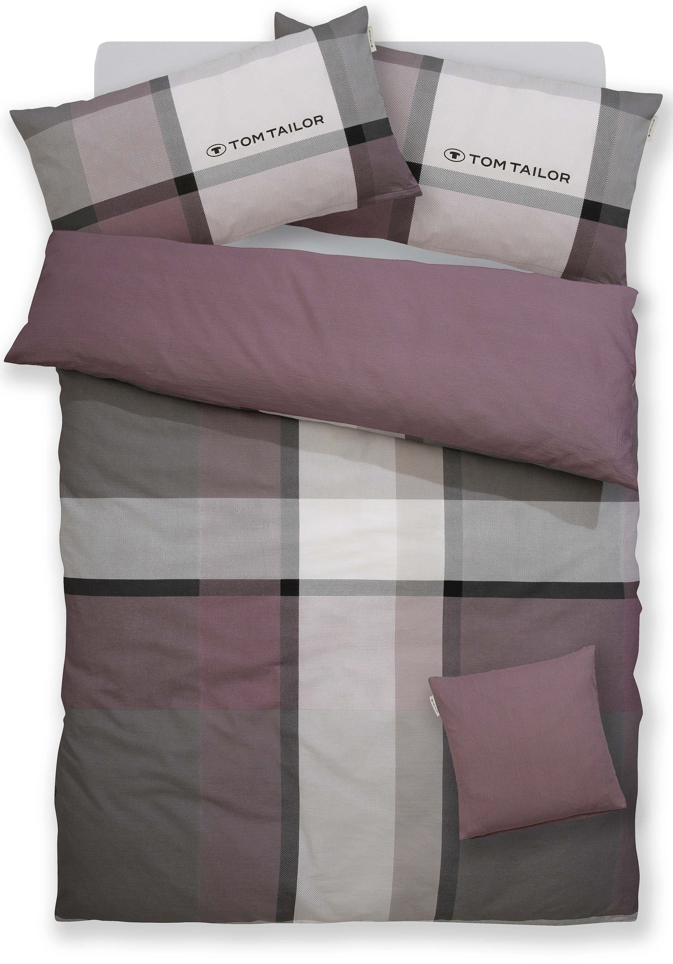 TOM TAILOR HOME Bettwäsche »Lenny in Gr. 135x200 oder 155x220 cm«, mit GRAT günstig online kaufen