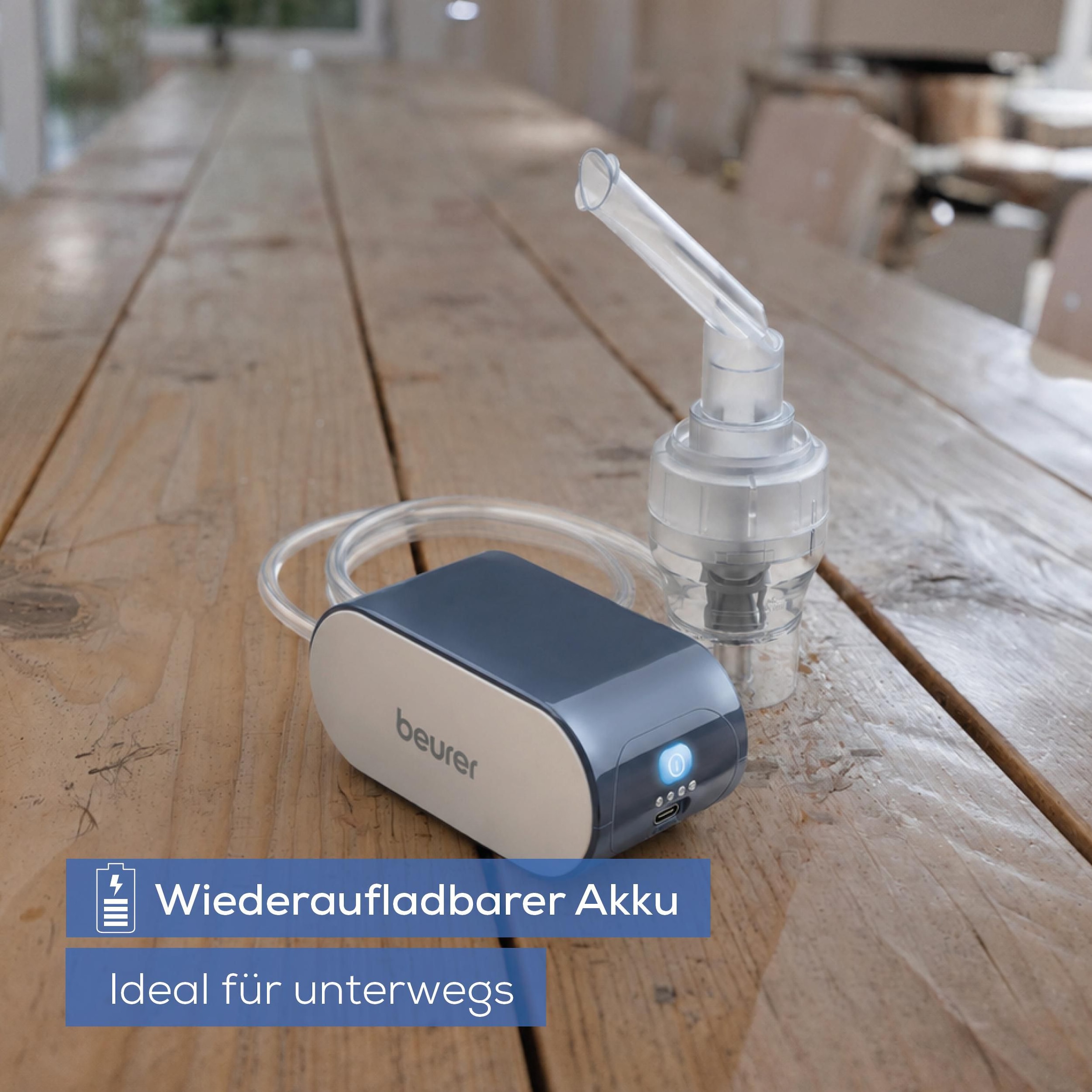 BEURER Inhalationsgerät »IH 61 mit DC Kompressor-Drucklufttechnologie« Zur Behandlung der oberen und unteren Atemwege