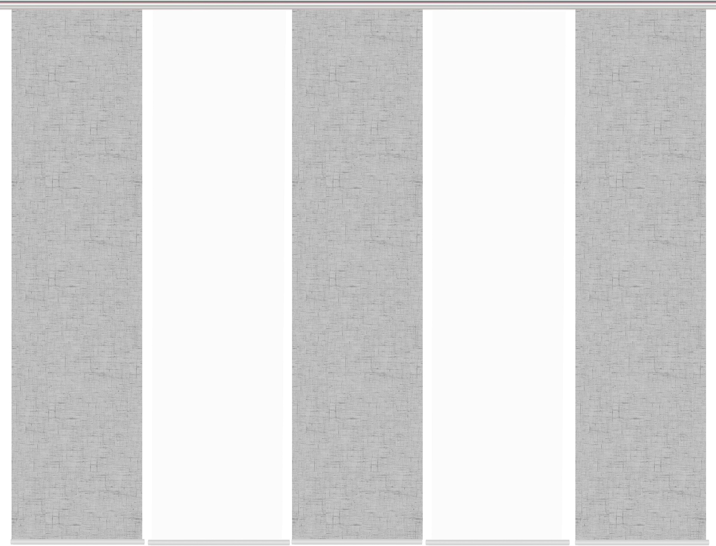 HOME WOHNIDEEN Schiebegardine »PIVE 5er SET«, (5 St.), Schiebevorhang Digidruck 5er Set PIVE
