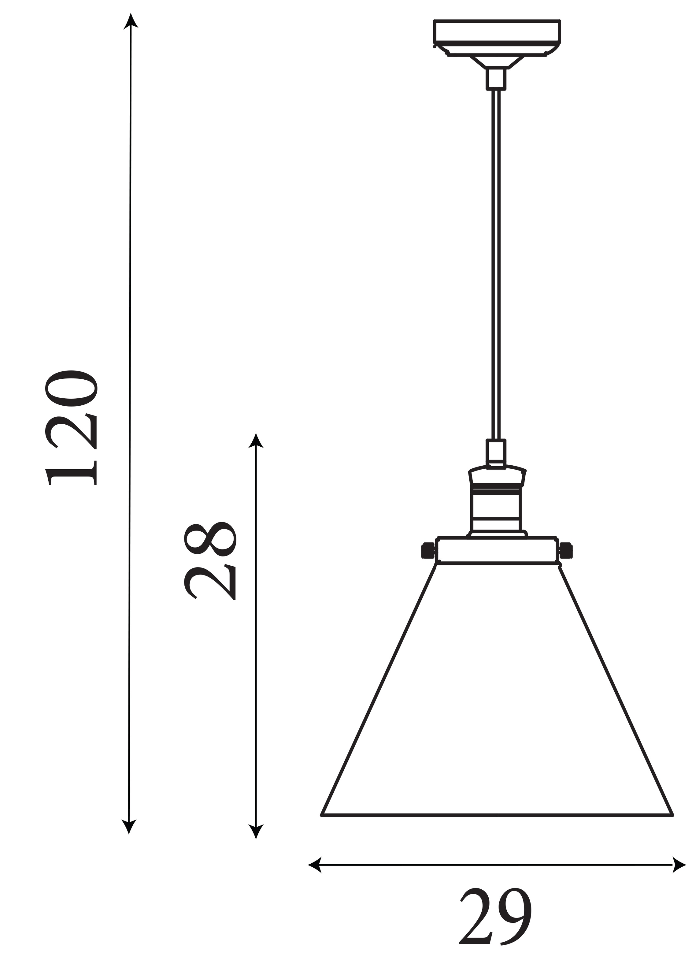 Searchlight Pendelleuchte »Pyramidenanhänger - Metall & Glas« E27 1 Stk.