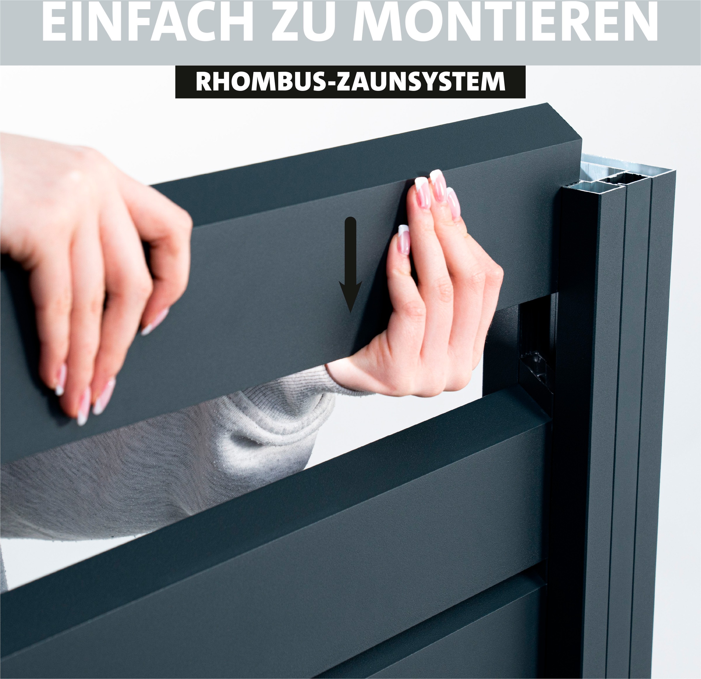 STAKET PRO Gartenzaun »Komplettzaun »Rhombus Mini« Breite 1200 mm + Cortenstahl«, Zaunhöhe 180 cm, Zaunlänge 2,484 - 3,726 m