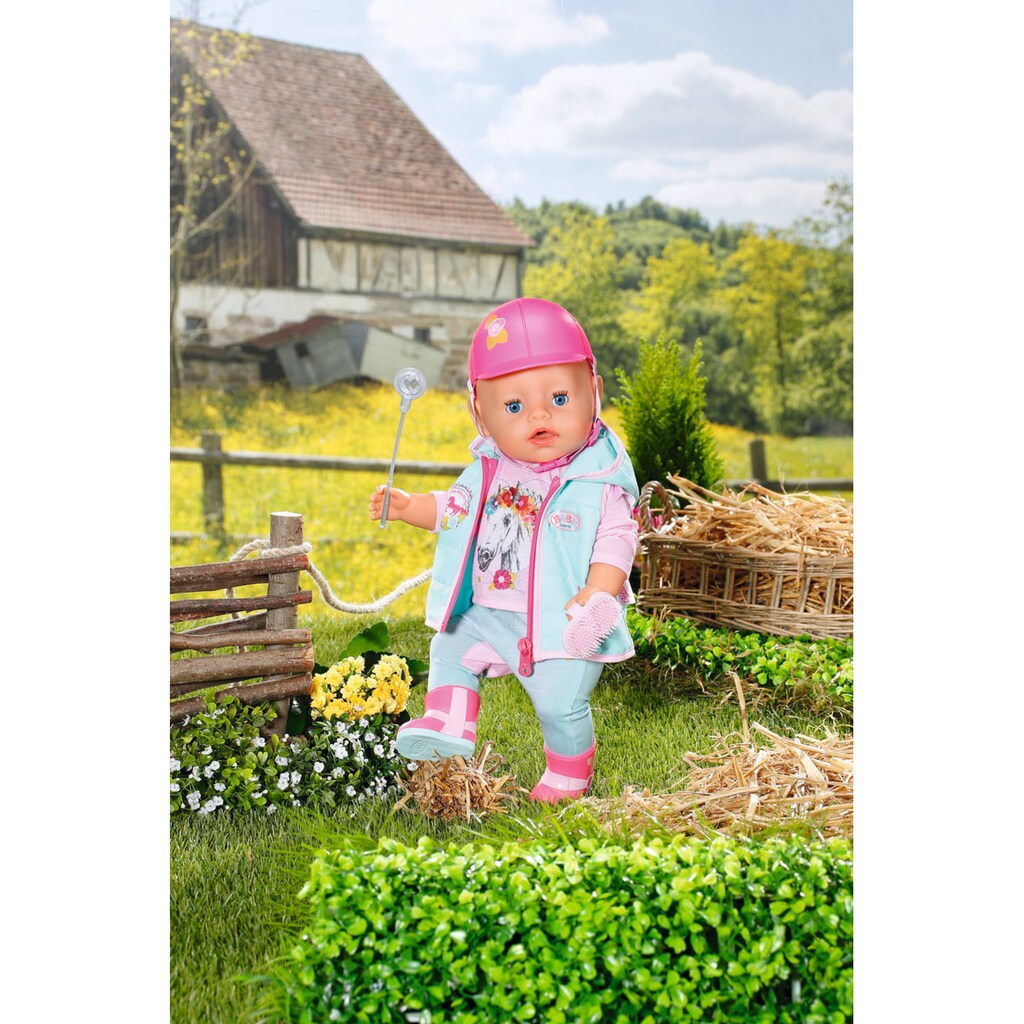 Baby Born Puppenkleidung »Deluxe Reiter Outfit, 43 cm«, (Set, 8 tlg.)