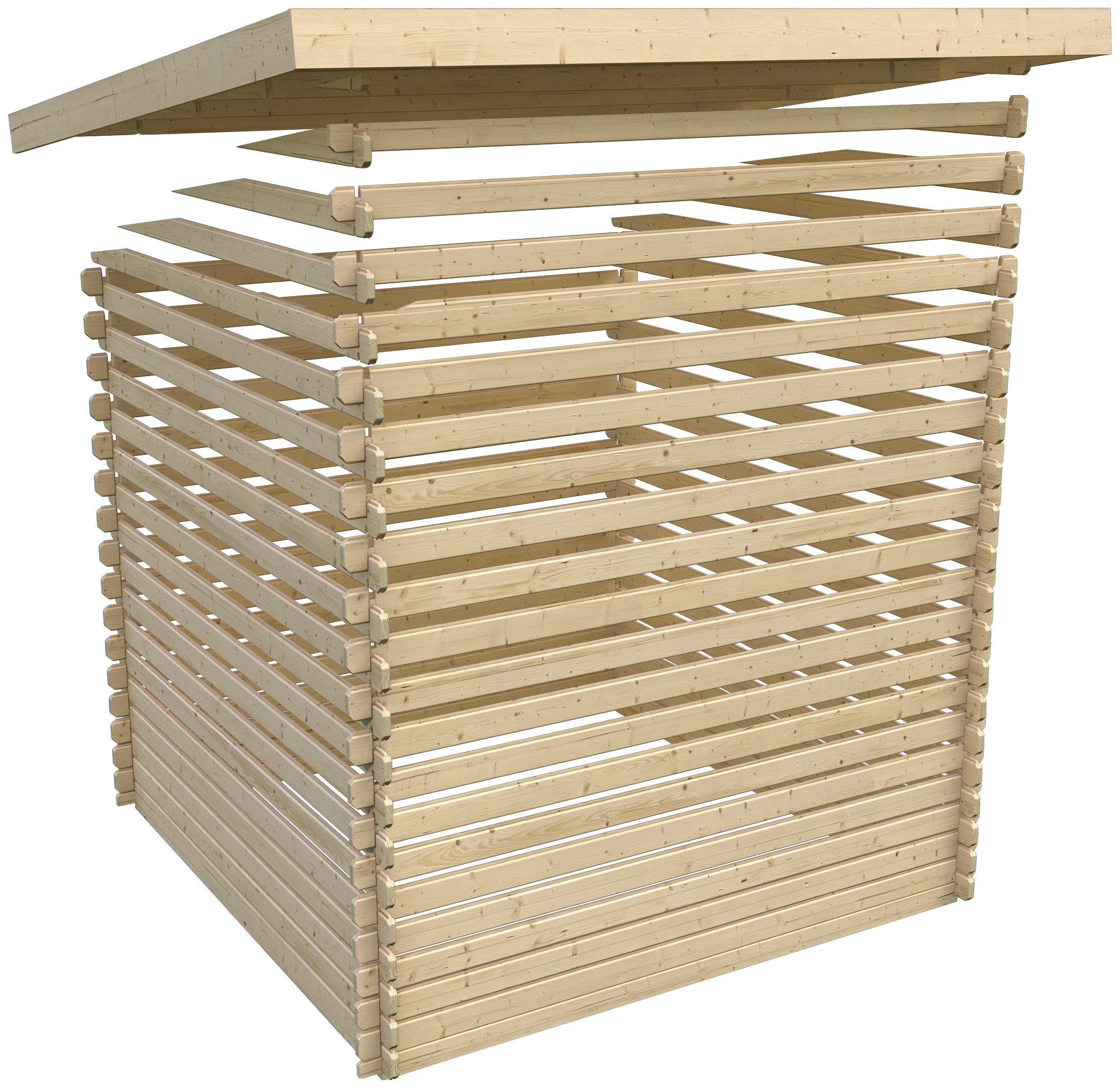 Karibu Gartenhaus »Trittau 5«, 40 mm Wandstärke, mit Fenster