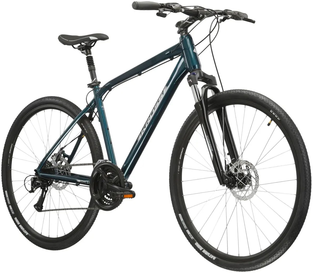 Kross Crossrad »Crossrad Herren 28" Move 2.0 türkis 24 Gänge« 24 Gang Shimano ACERA M3020 Schaltwerk Kettenschaltung