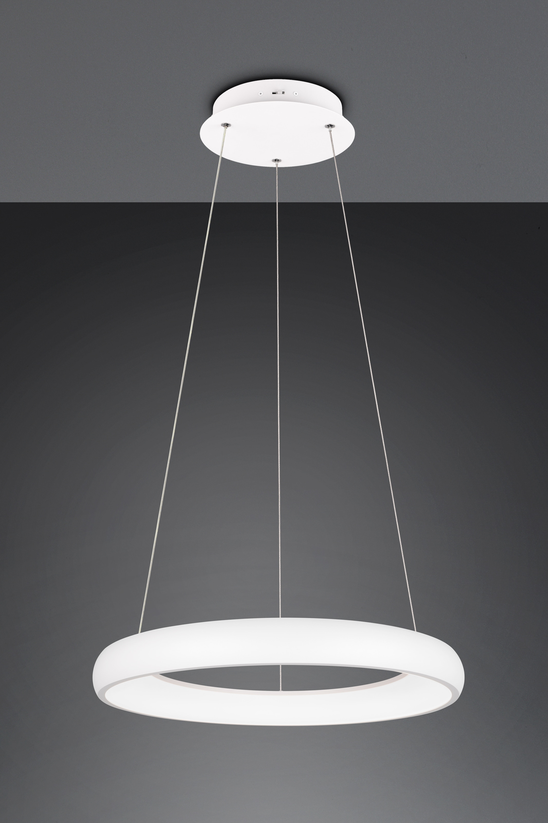 TRIO Leuchten LED Pendelleuchte »CARDONA, LED Ring Hängeleuchte, 4400 Lumen 38W, Lichtfarbe einstellbar«, 1 flammig, Leuchtmittel LED-Board | LED fest integriert, 2300/3000/4000K warmweiß bis kaltweiß, 3 Stufen dimmbar Höhe 150cm Ø62