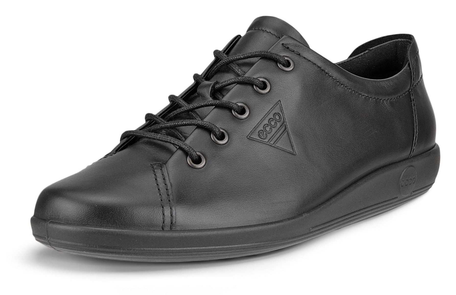 Ecco Schnürschuh »Ecco Soft 2.0«  , Freizeitschuh, Halbschuh, Schnürschuh mit dezenter Logo Prägung