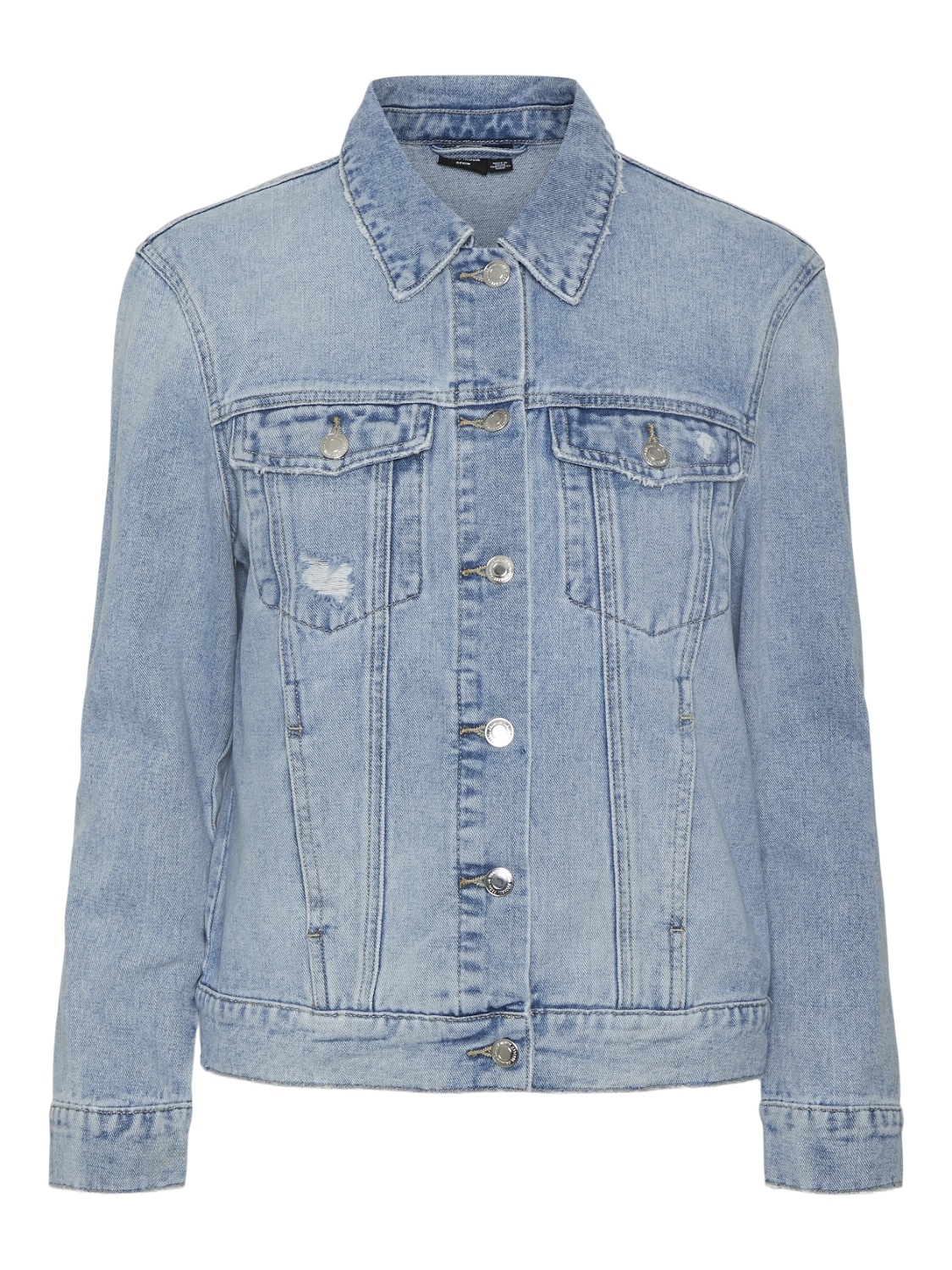 Vero Moda Jeansjacke »VMZORICA LS DENIM JACKET MIX NOOS«, mit leichten Destroyed Effekten