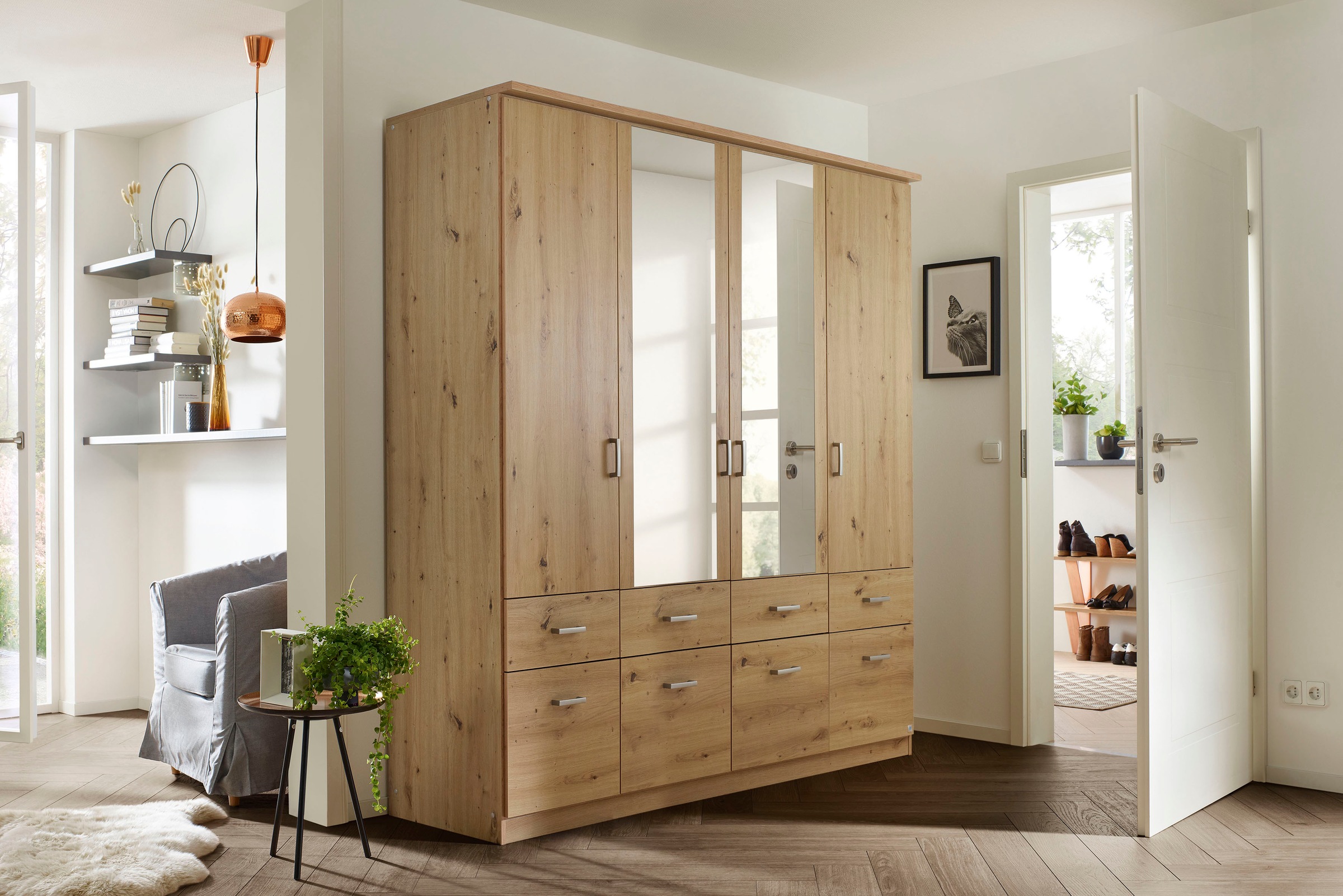rauch Kleiderschrank »Kleiderschrank Schrank Garderobe deckenhoher Schrank BREMEN«, in vielen Farben und Ausführungen MADE IN GERMANY