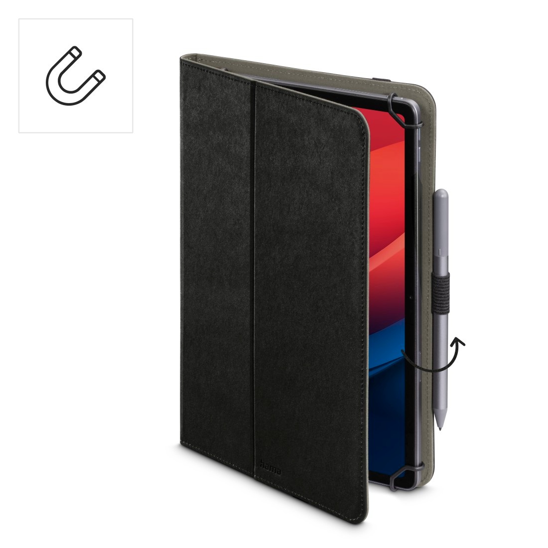 Hama Tablet-Hülle »Schutzhülle "Velvet" für Tablets 24 - 28 cm (9.5 - 11")«, mit Einsteckfächer, universell