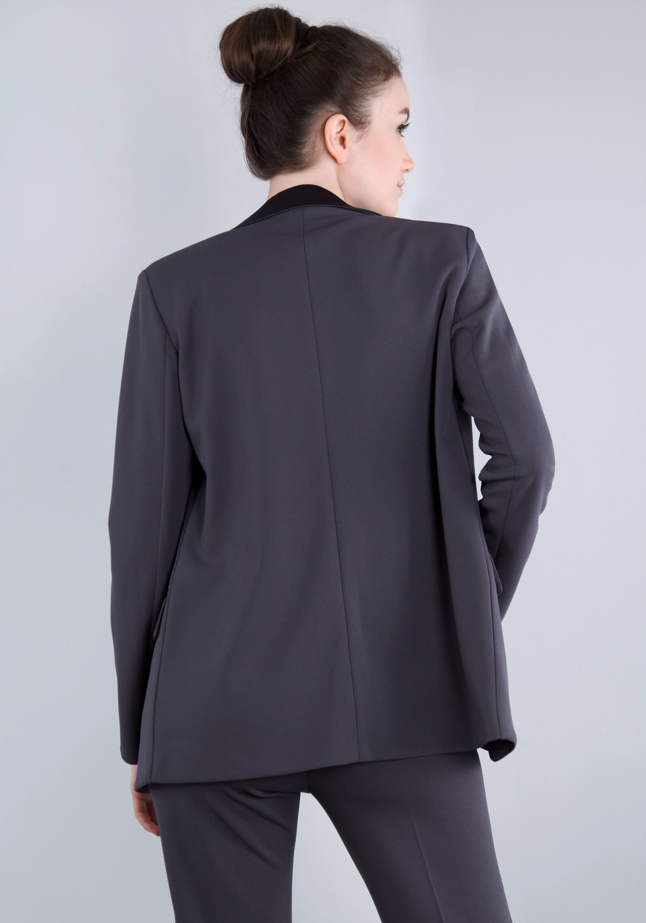 IMPERIAL Longblazer, mit Satindetails und Stretch